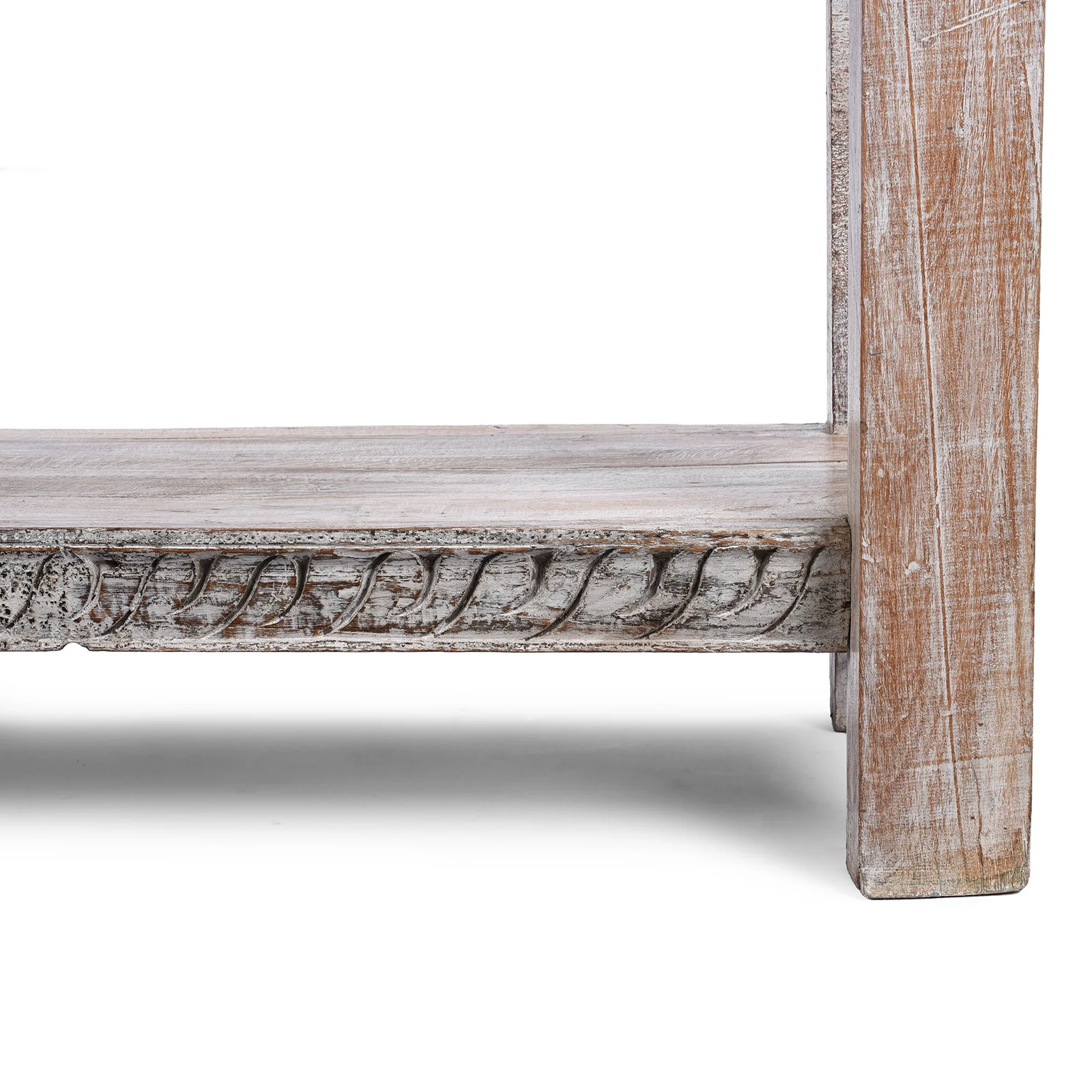 Reclaimed Teak Console Table With Painted Finish - Image 5