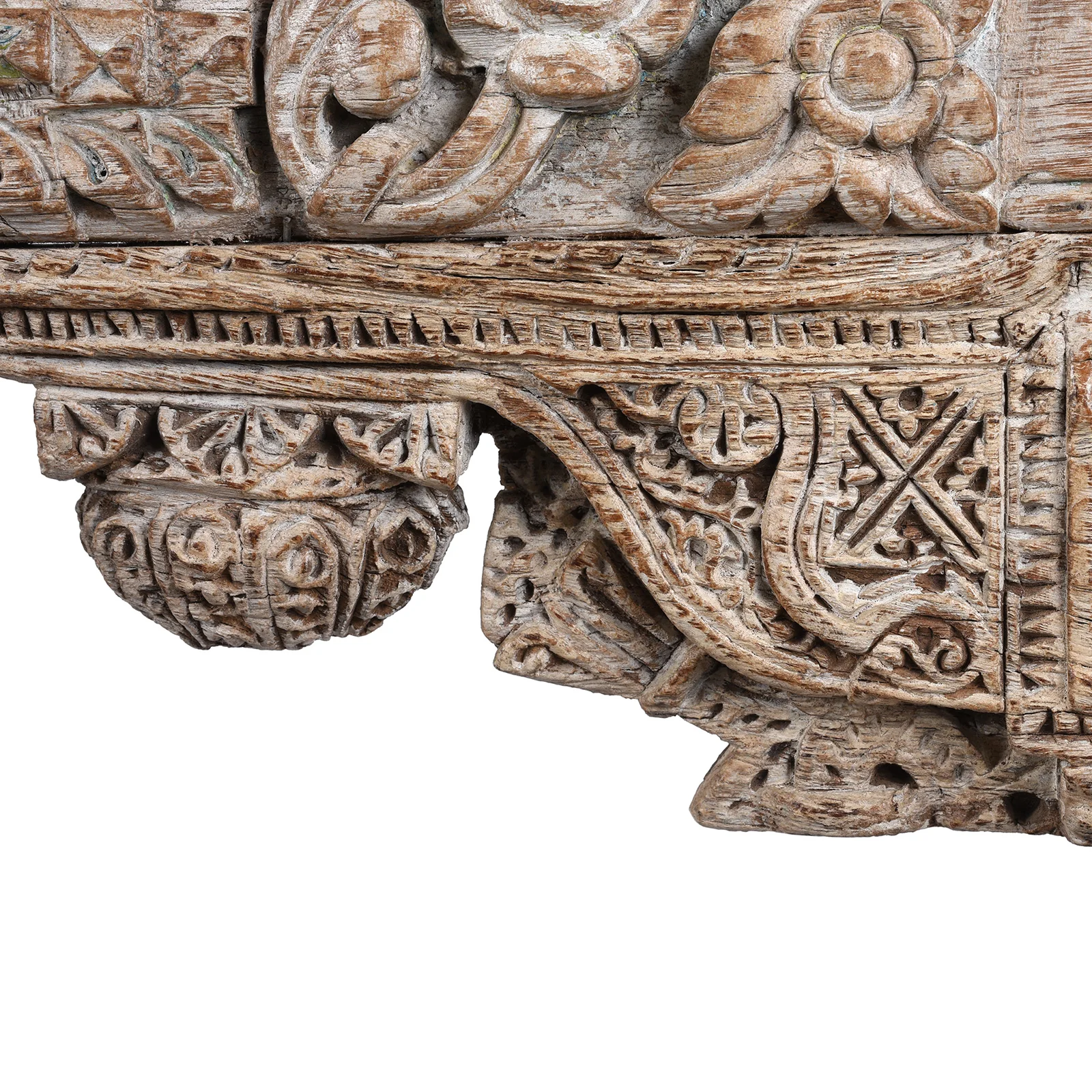 Reclaimed Teak Console Table With Painted Finish - Image 6
