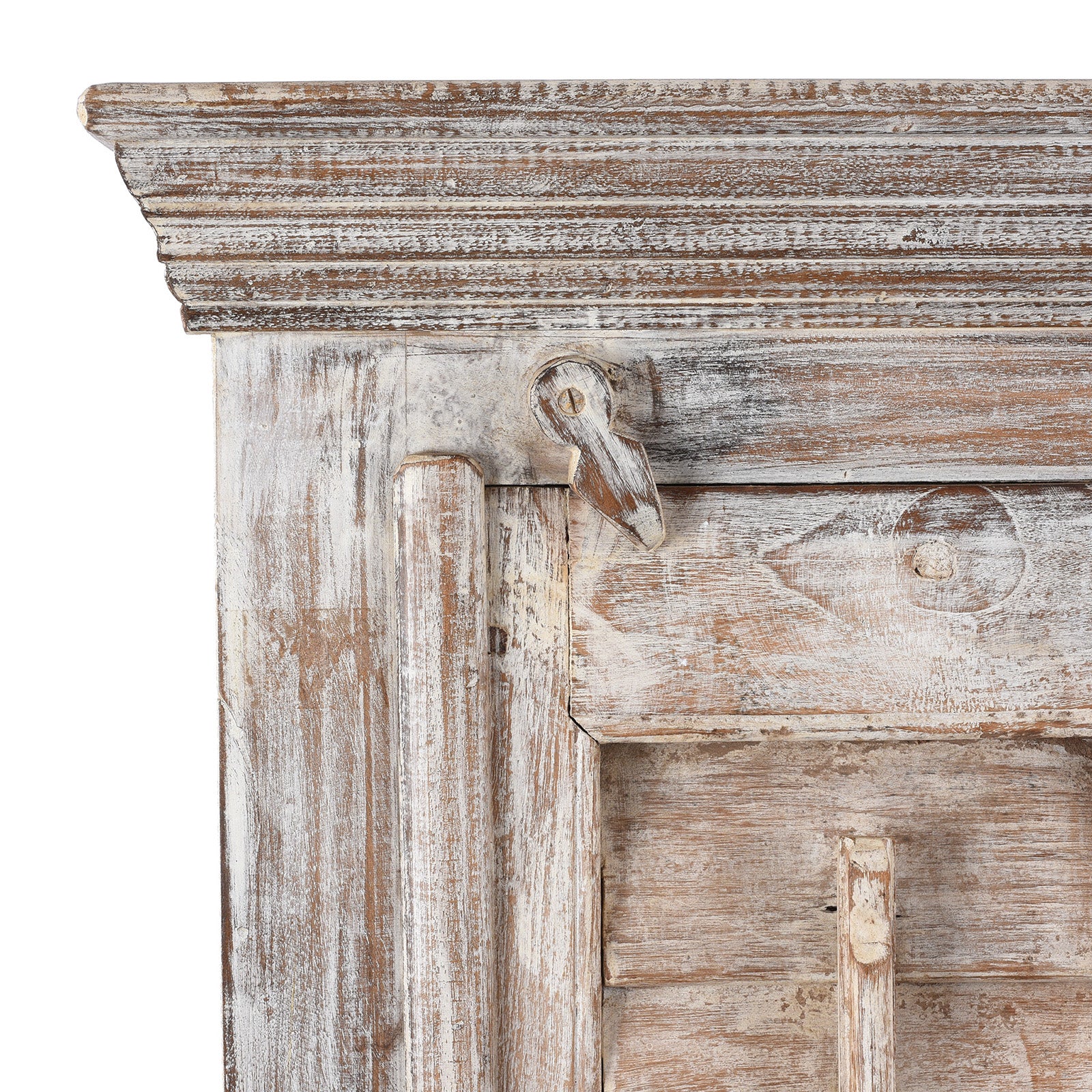 White Painted Louvre Cabinet - Image 3