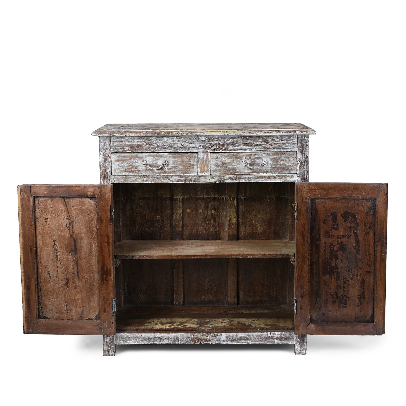 Reclaimed Teak Side Cabinet With Painted Finish - Image 4