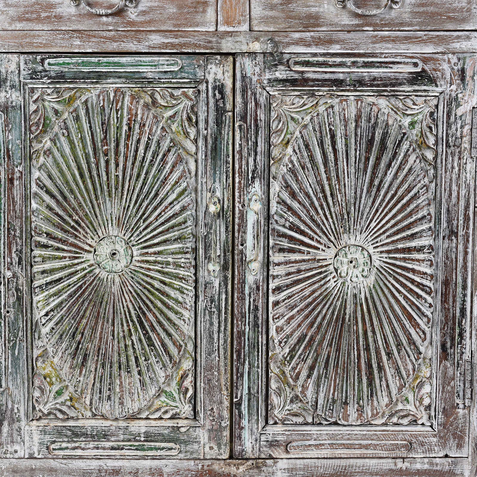 Reclaimed Teak Side Cabinet With Painted Finish - Image 5