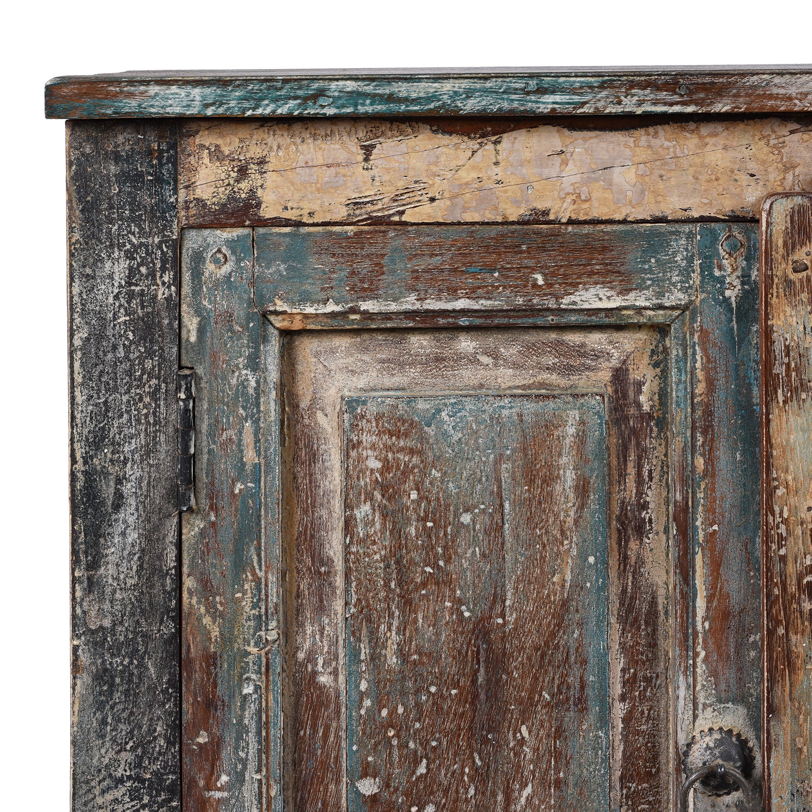 Reclaimed Teak Side Cabinet With Painted Finish - Image 2