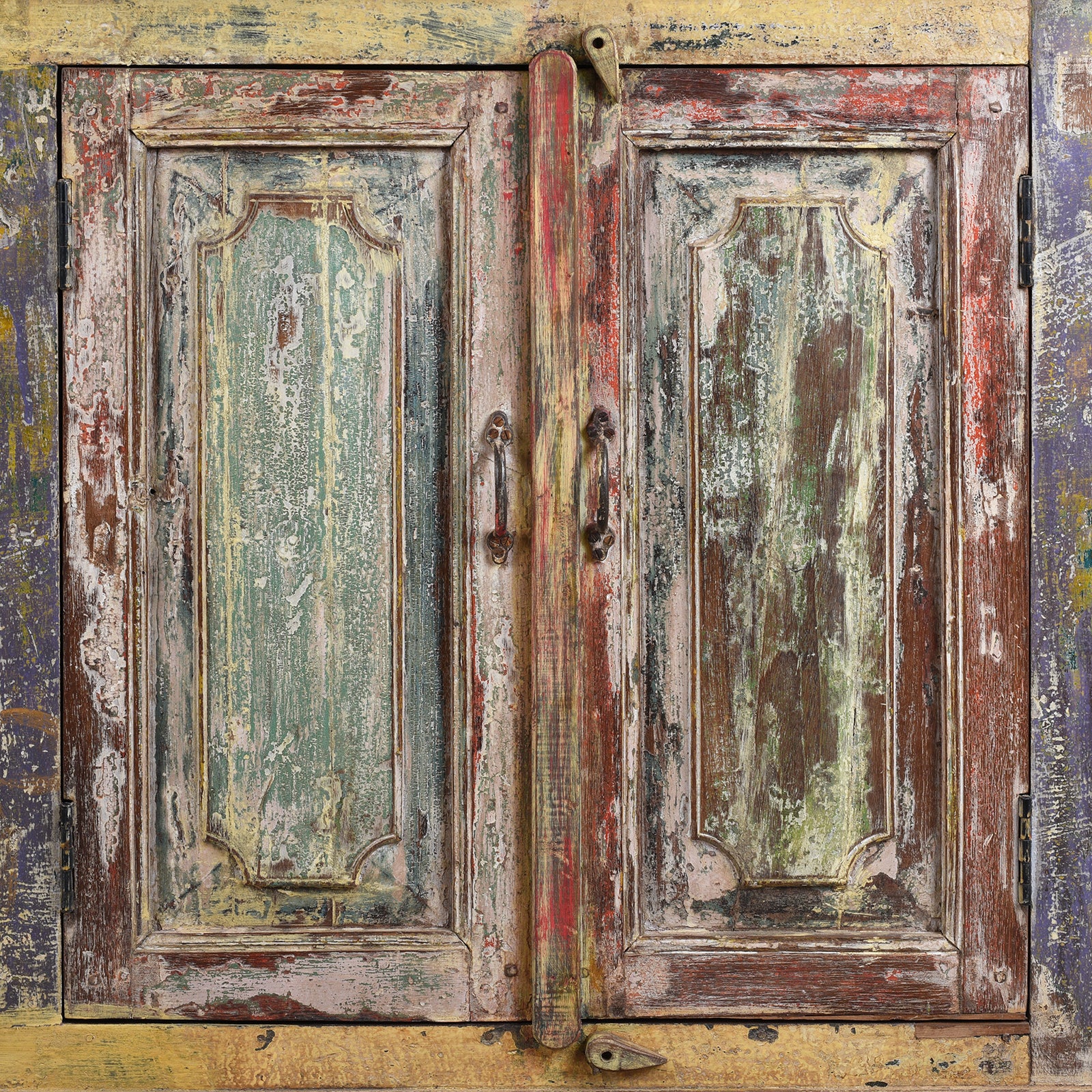 Reclaimed Teak Indian Sideboard With Painted Finish - Image 5