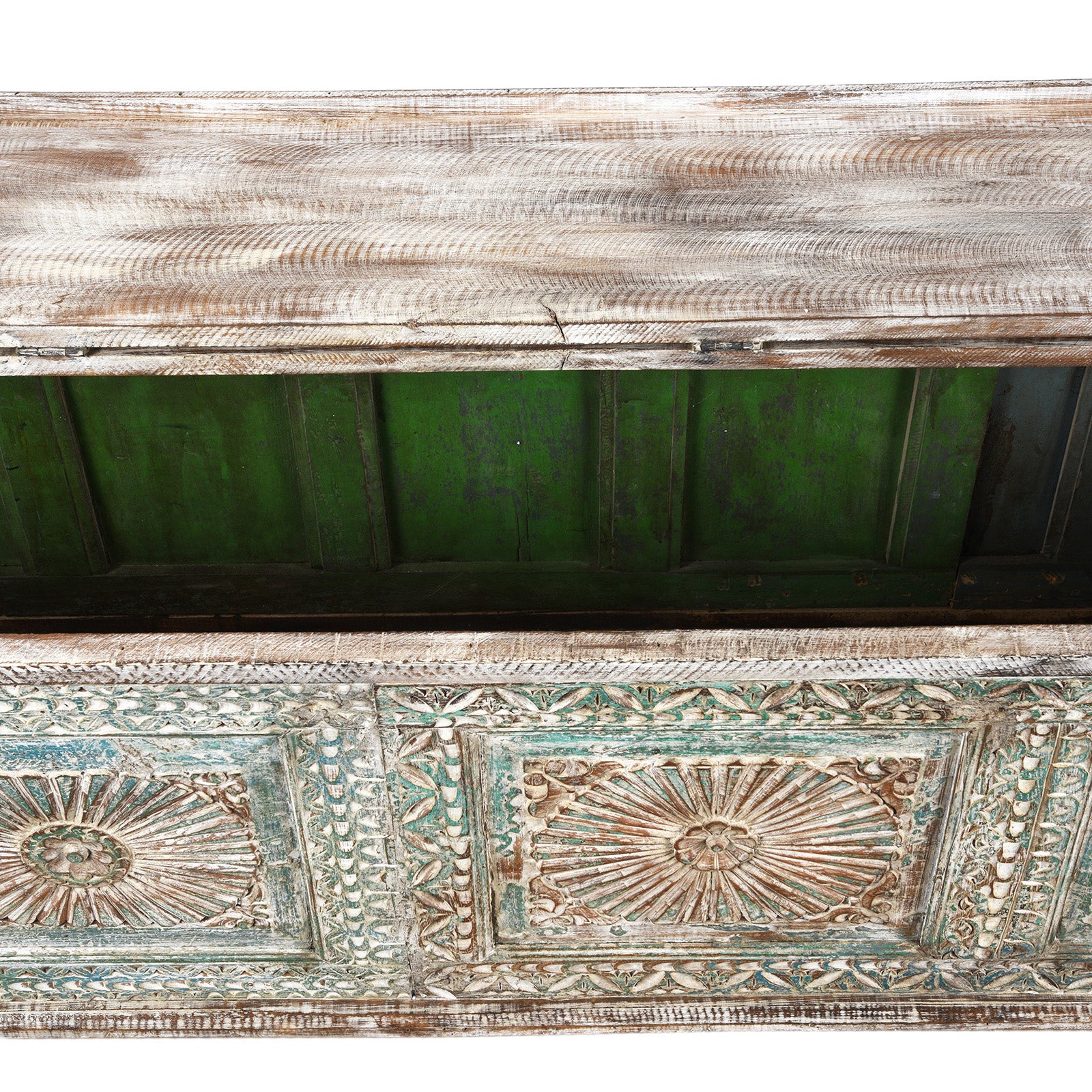 Reclaimed Teak Sunburst Blanket Chest - Image 7