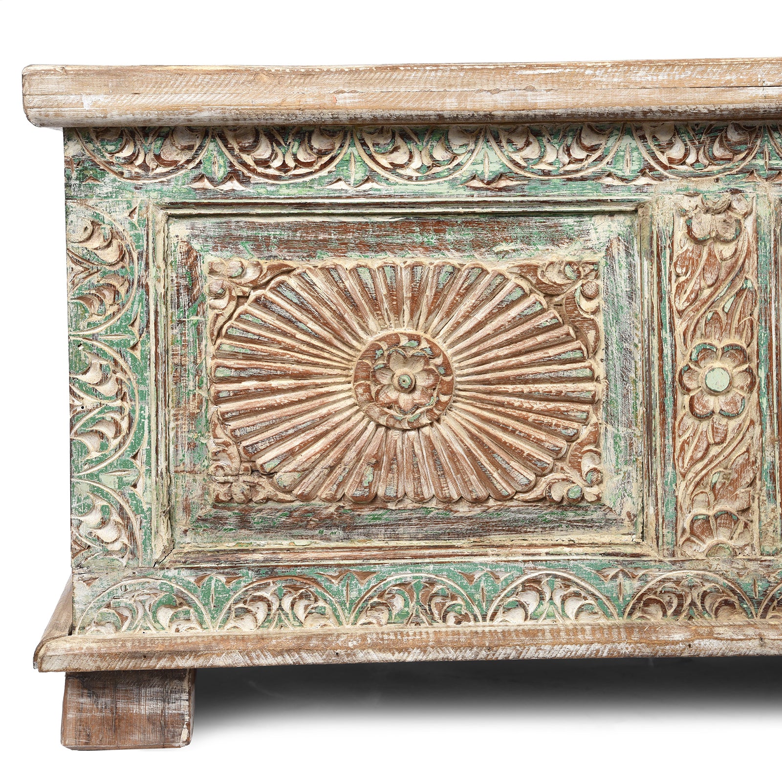 Reclaimed Teak Sunburst Blanket Chest - Image 2