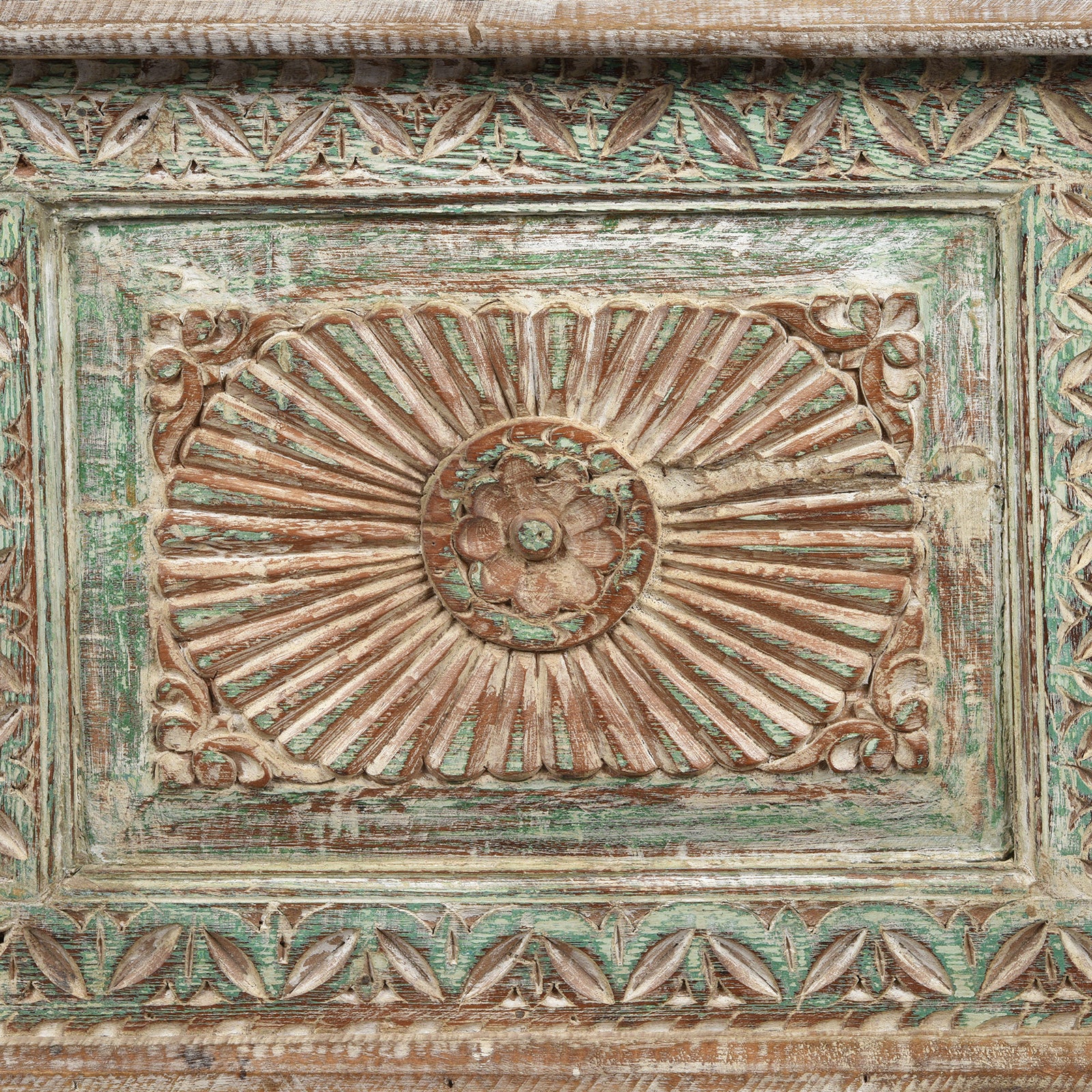 Reclaimed Teak Sunburst Blanket Chest - Image 8