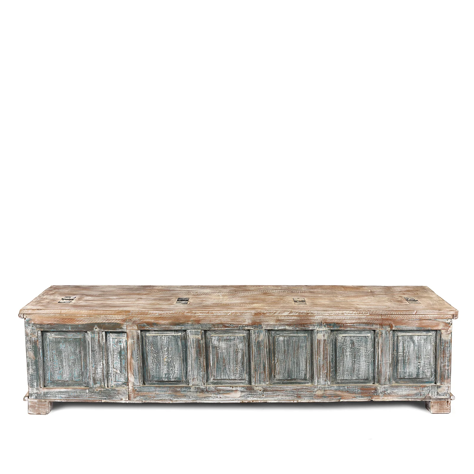 Reclaimed Teak Sunburst Blanket Chest - Image 9