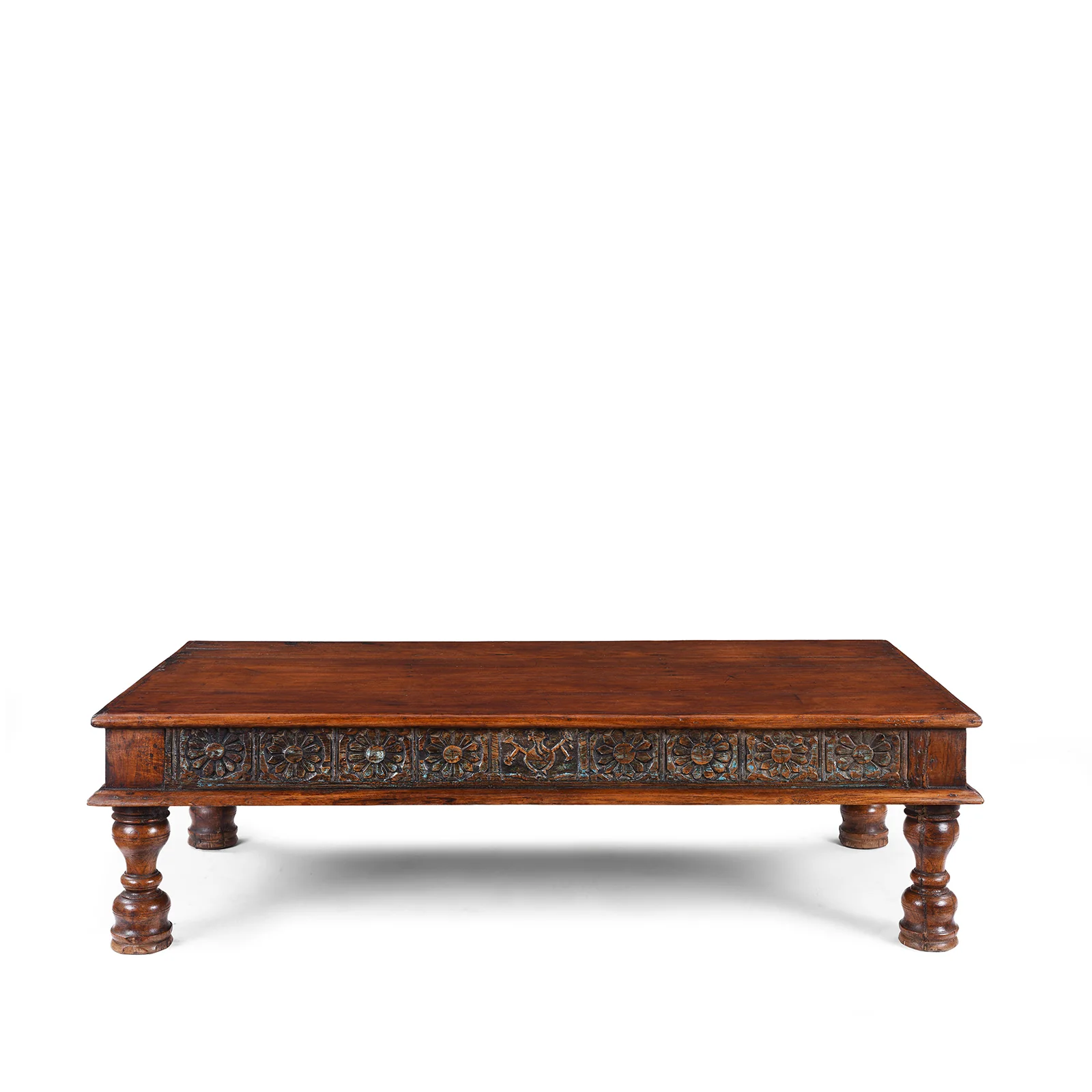 Reclaimed Teak Takhat Coffee Table - Image 8