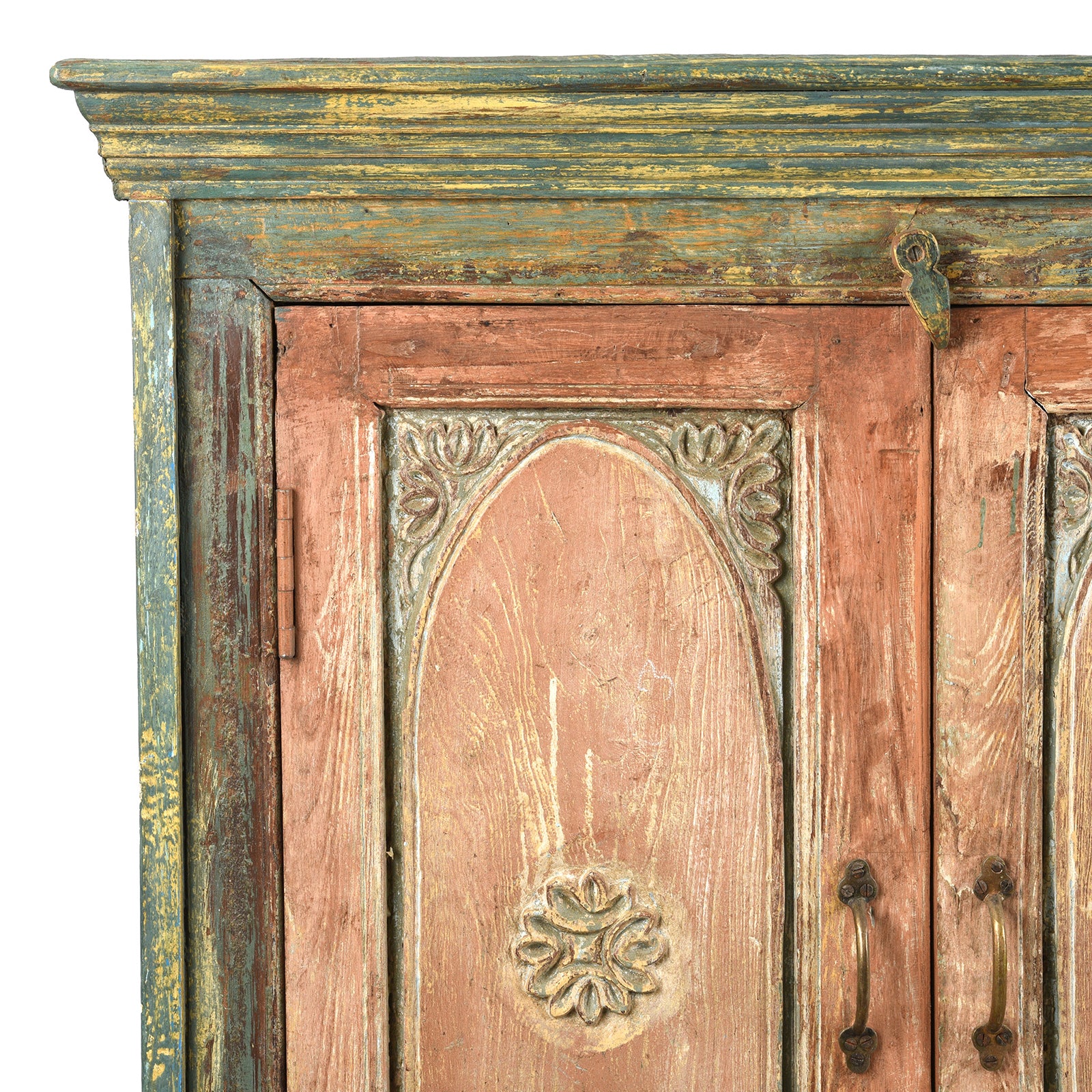 Pastel Painted  Sideboard Made From Reclaimed Teak - Image 2