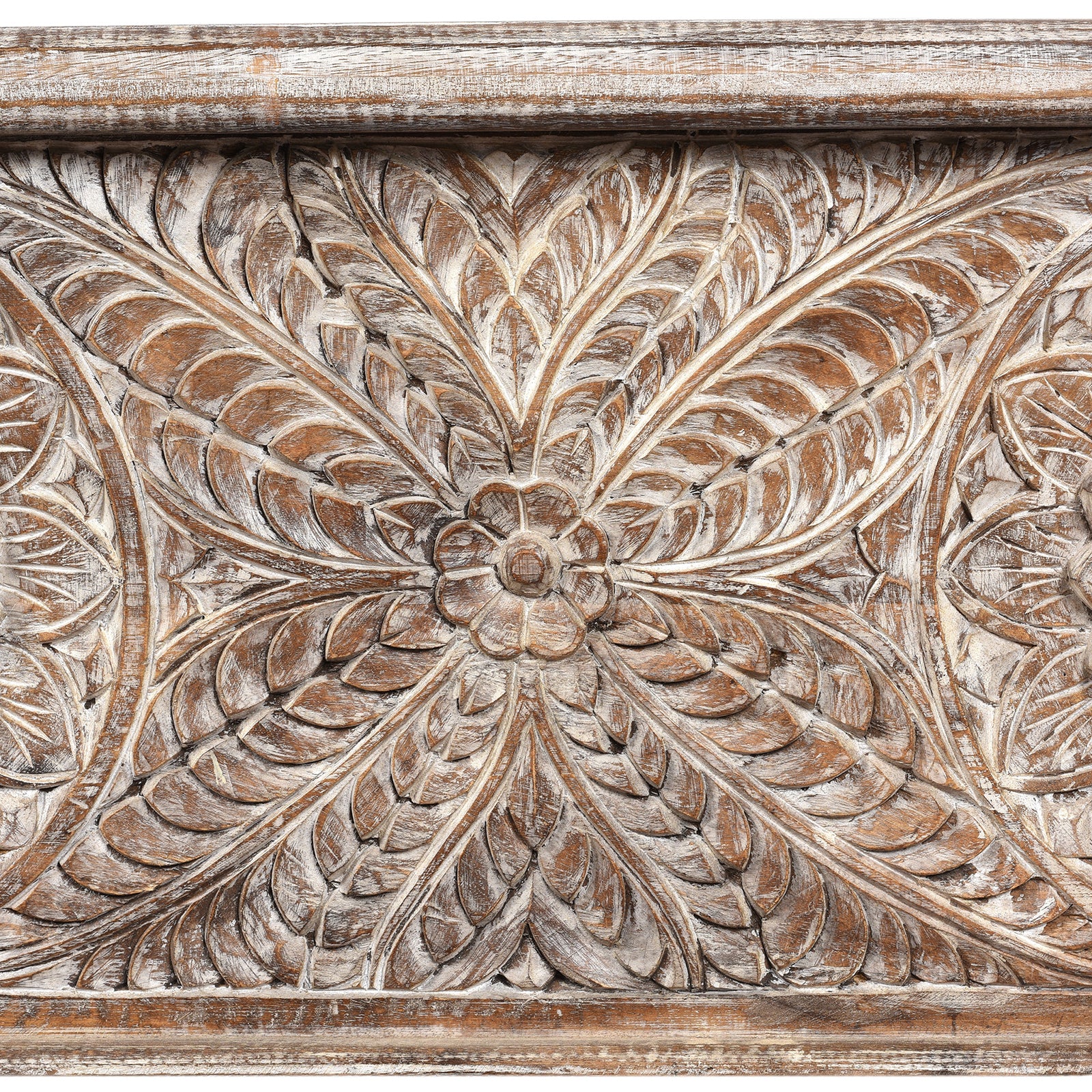 Carved Blanket Chest Made From Reclaimed Teak & Mango Wood - Image 7
