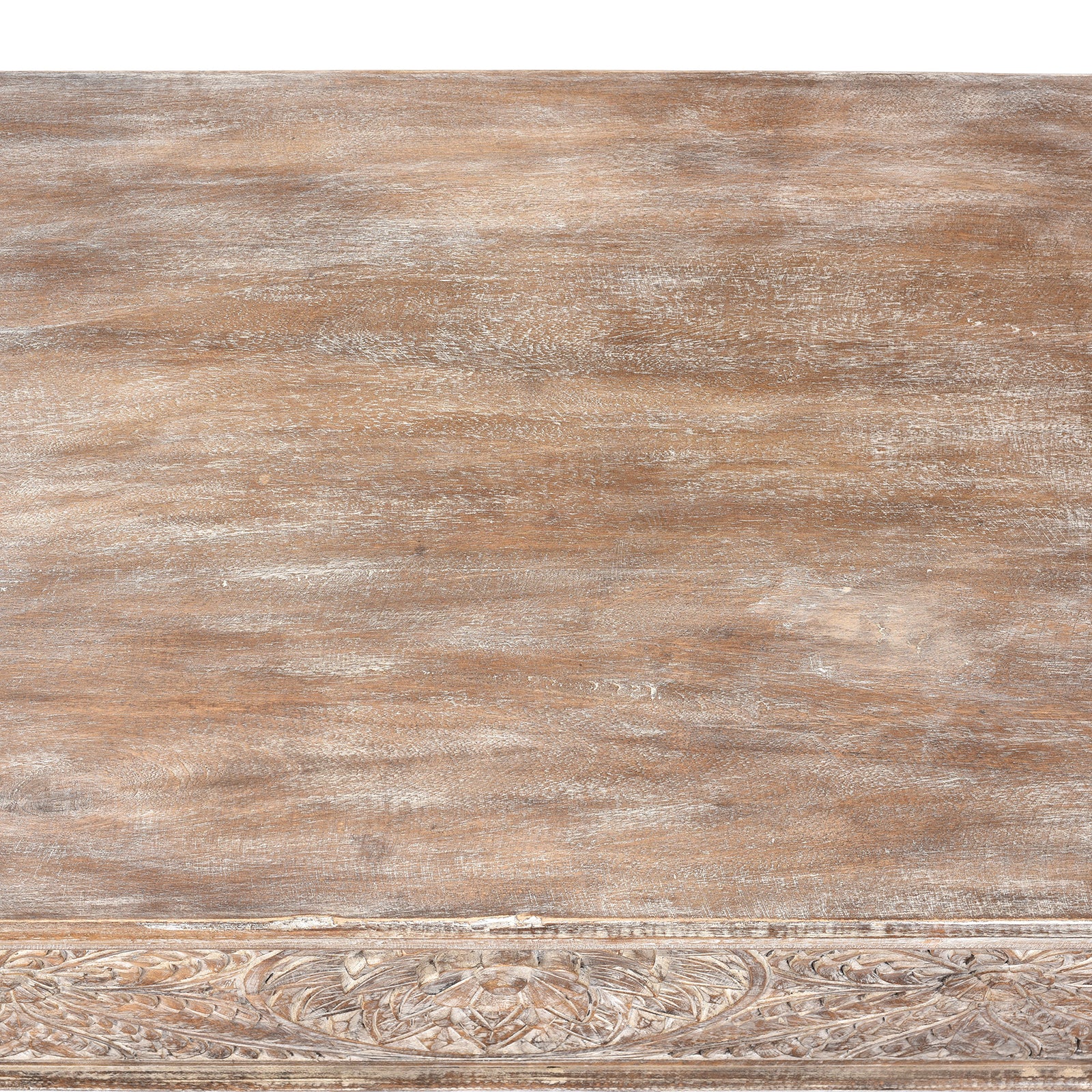 Carved Blanket Chest Made From Reclaimed Teak & Mango Wood - Image 8