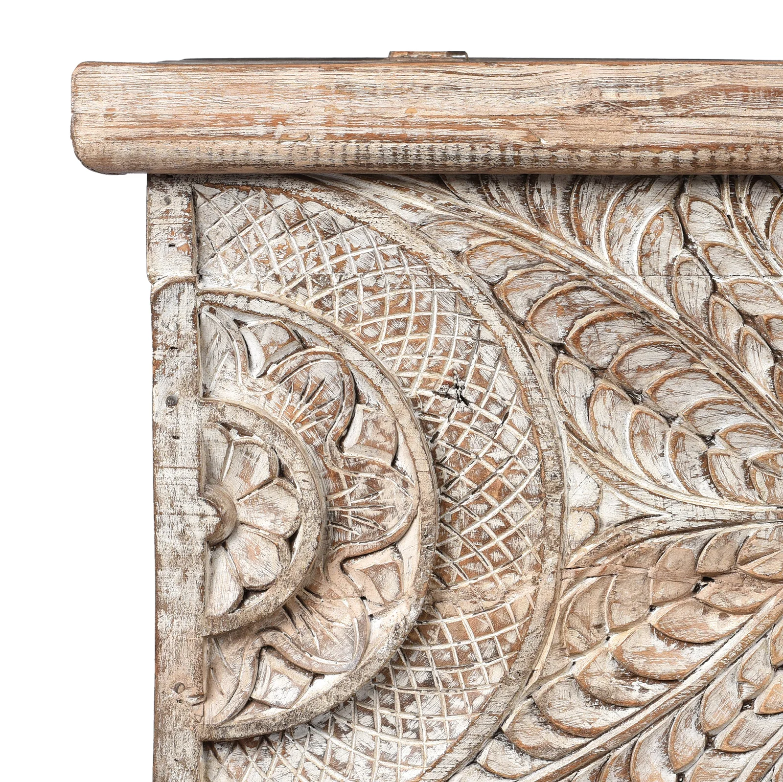 Carved Blanket Chest Made From Reclaimed Teak - Image 3