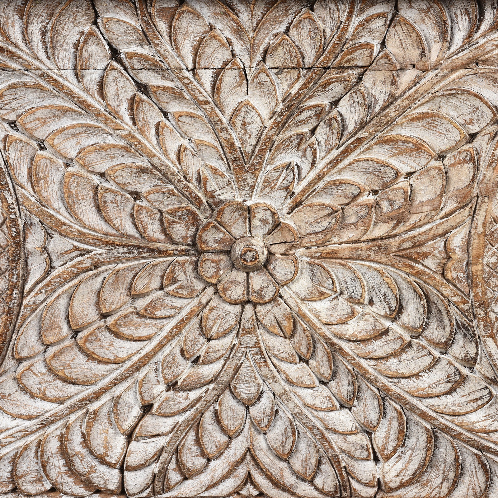 Carved Blanket Chest Made From Reclaimed Teak - Image 8