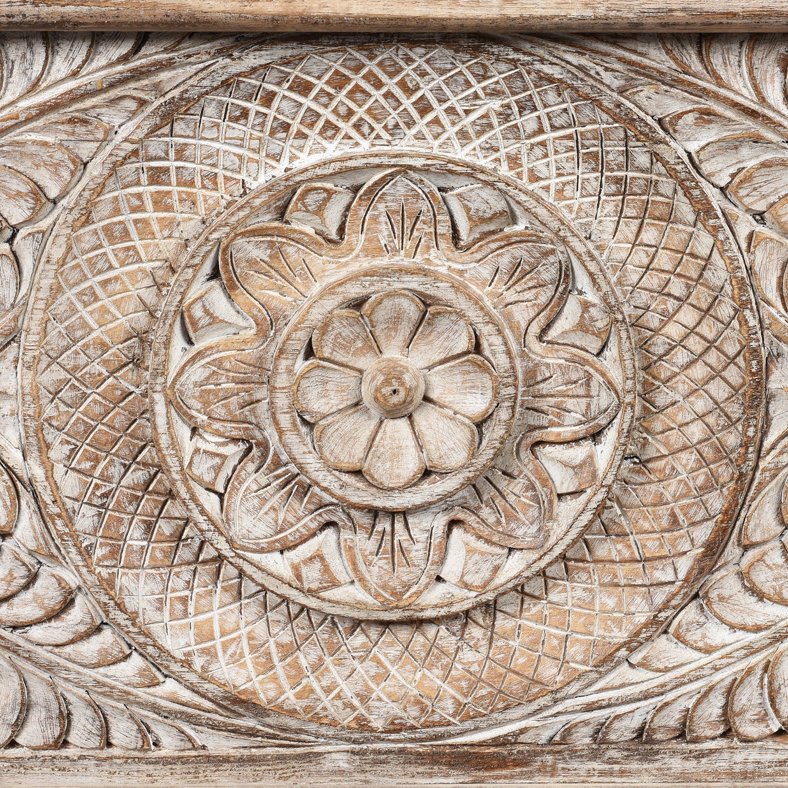 Carved Blanket Chest Made From Reclaimed Teak - Image 9