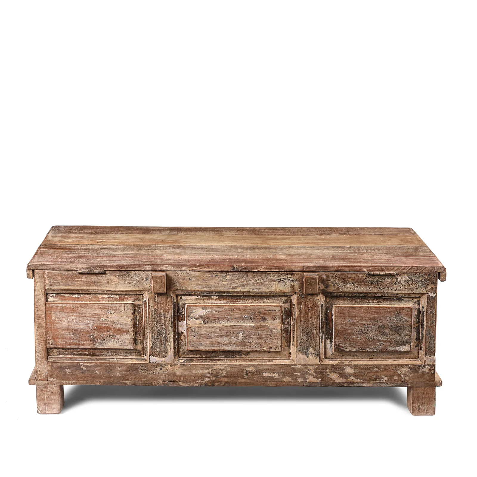 Reclaimed Teakwood Blanket Chest With Painted Finish - Image 6