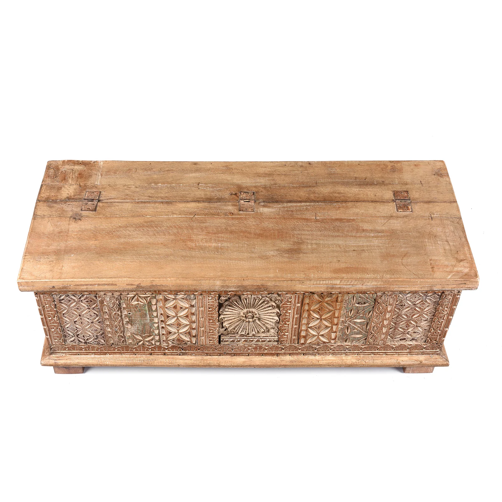 Reclaimed Teakwood Blanket Chest With Painted Finish - Image 5