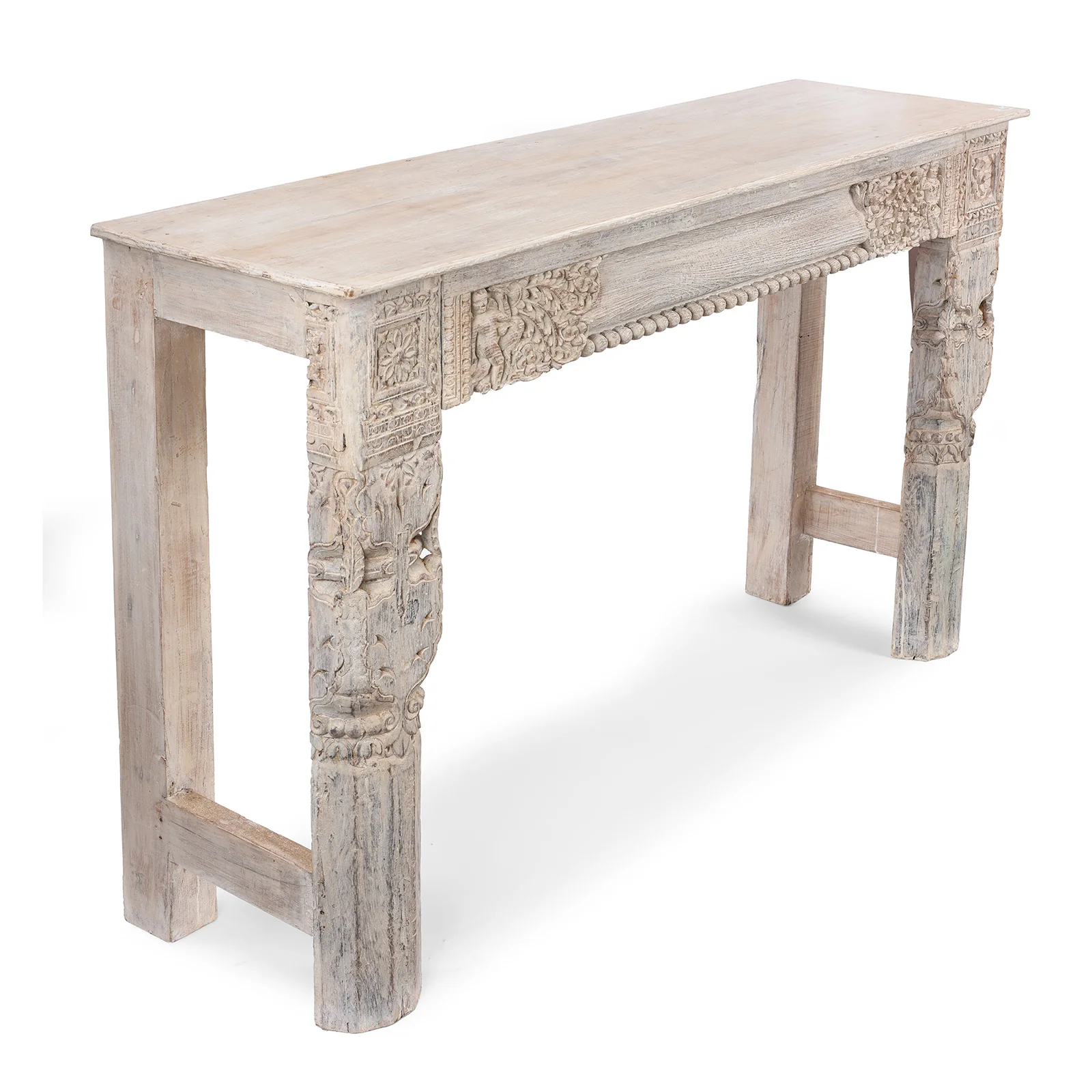 Reclaimed Teak Console Table - Image 4