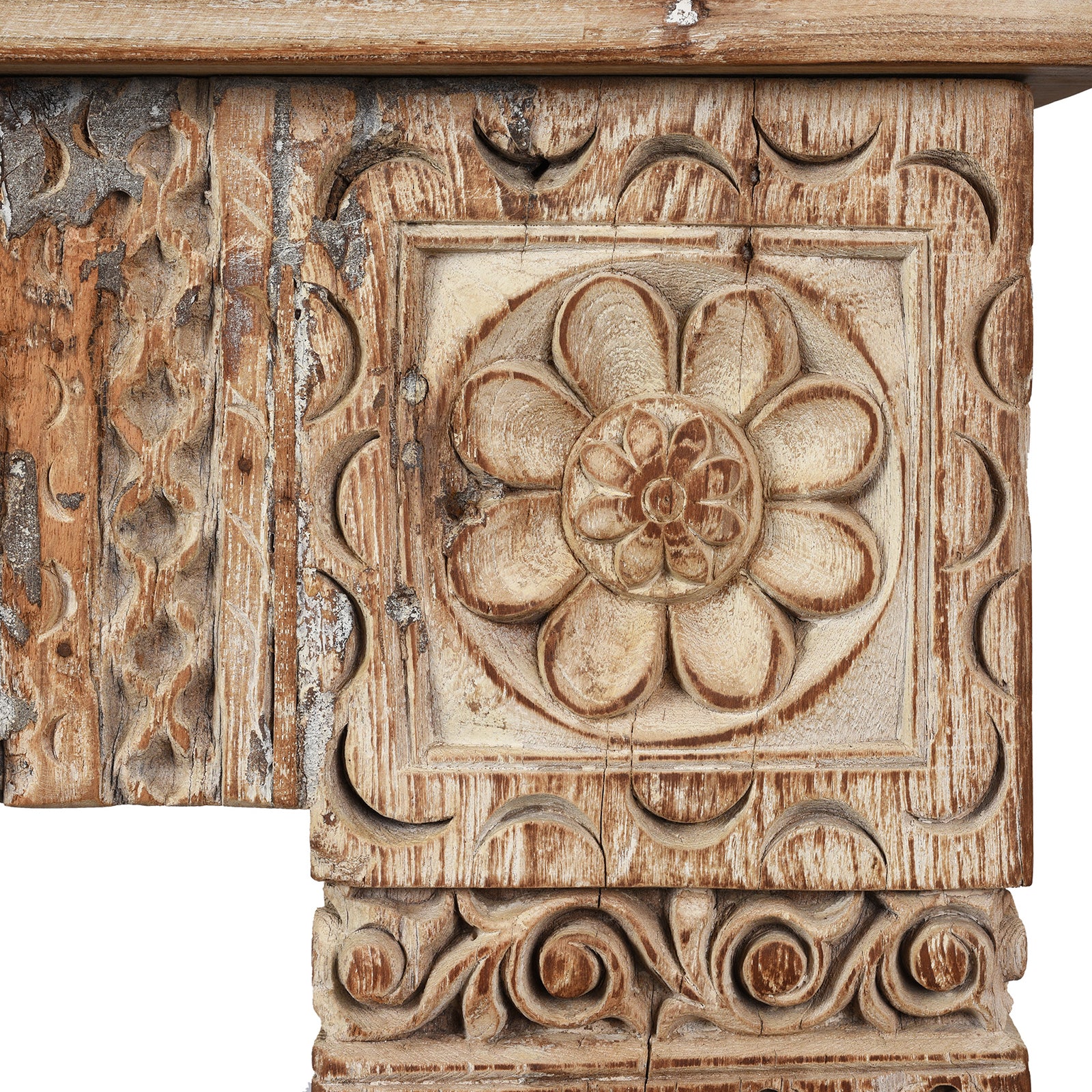 Indian Reclaimed Teak Console Table - Image 4