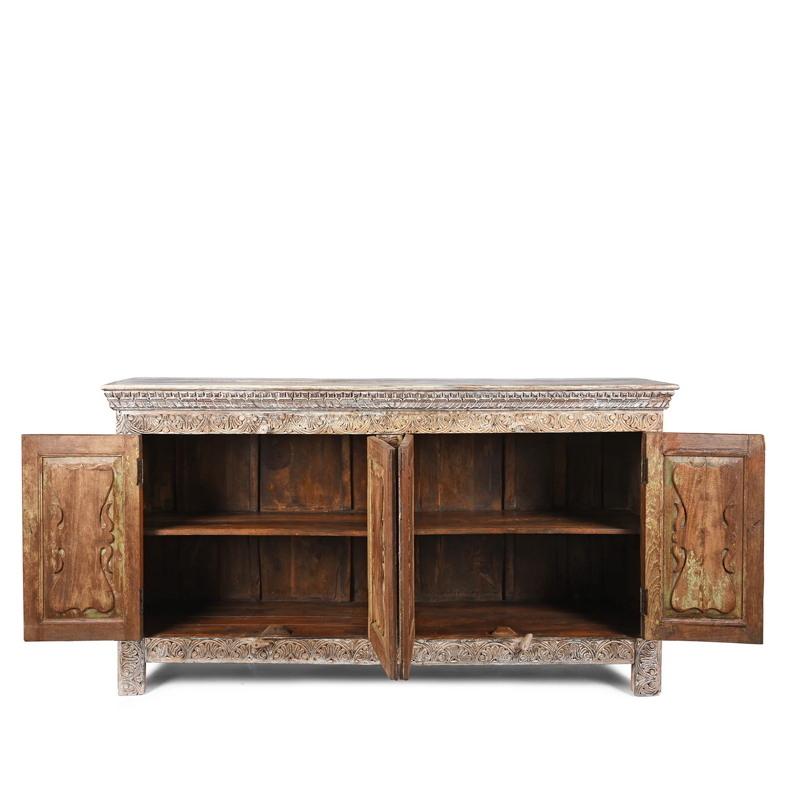 Reclaimed Teak Sideboard With Painted Finish - Image 4