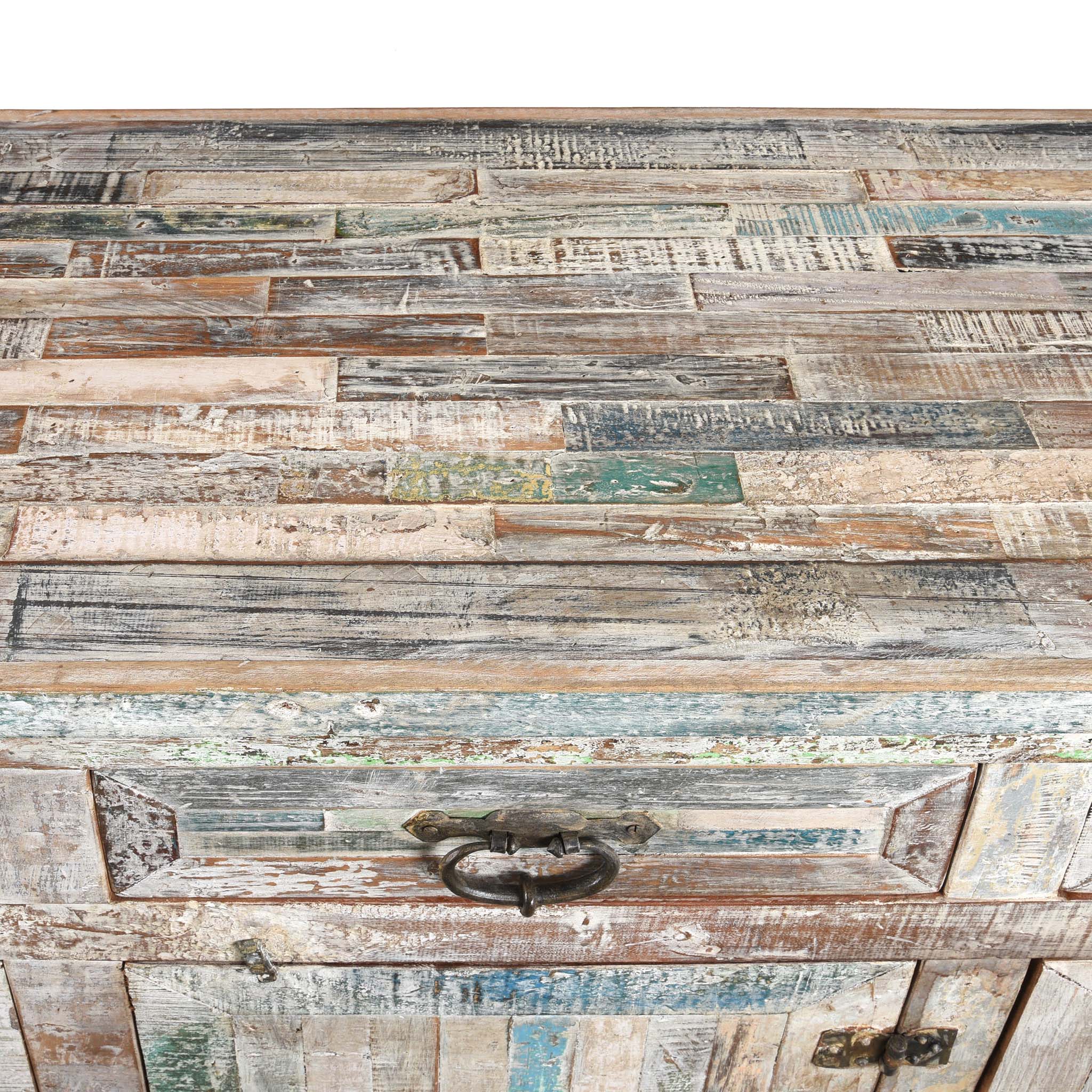 Reclaimed Teakwood Sideboard With Painted Finish - Image 10
