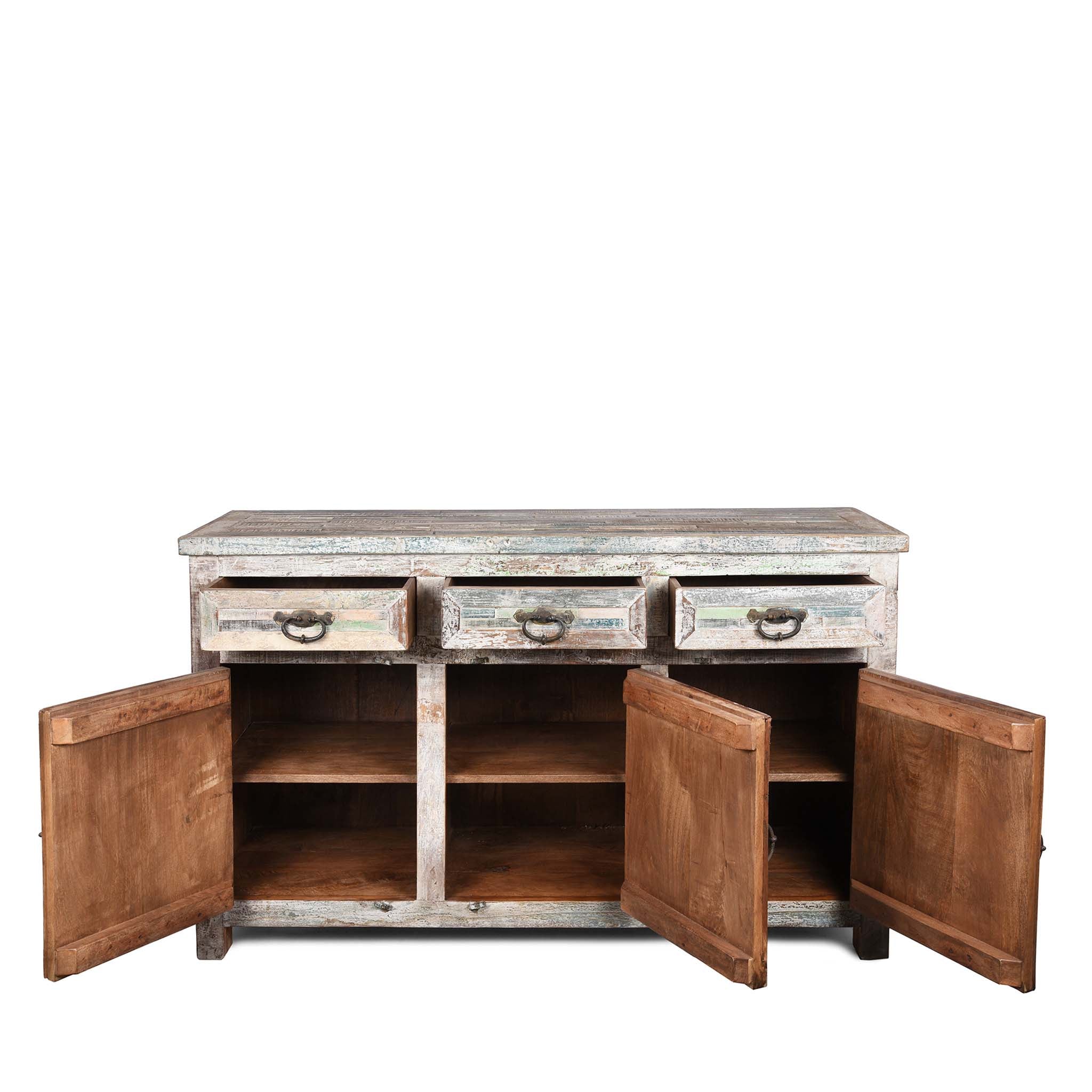 Reclaimed Teakwood Sideboard With Painted Finish - Image 5