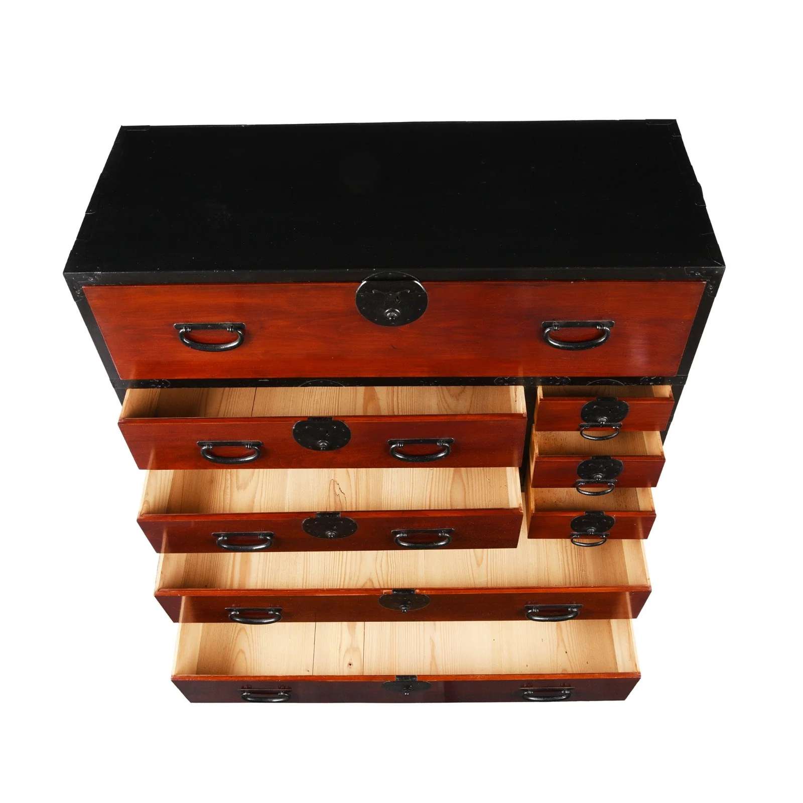 Lacquered Japanese Kansai Isho Dansu - Meiji Era - Image 7