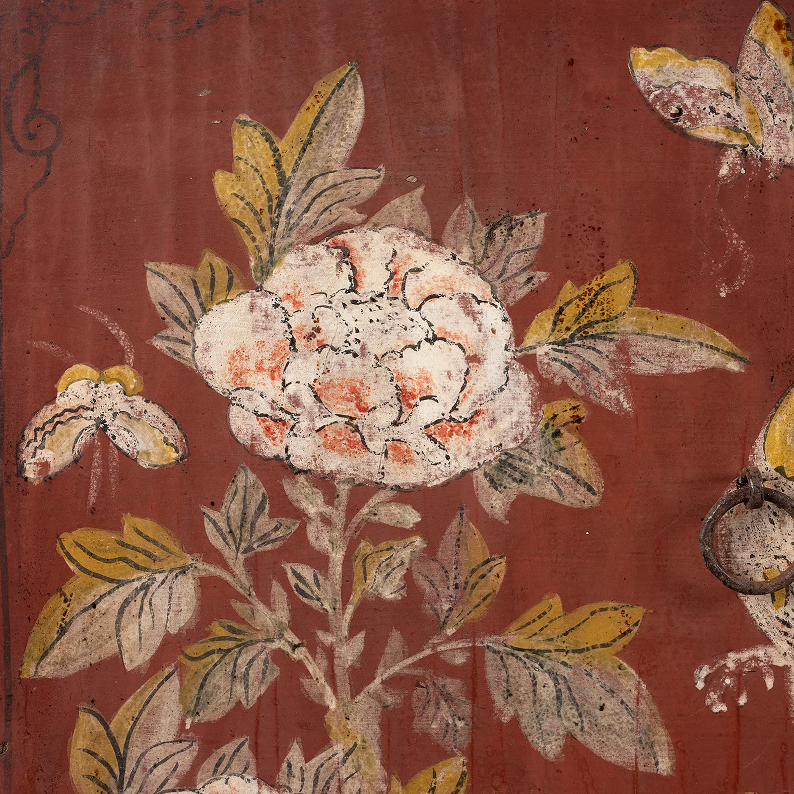 Red & Black Painted Sideboard From Shanxi - 19th Century - Image 7
