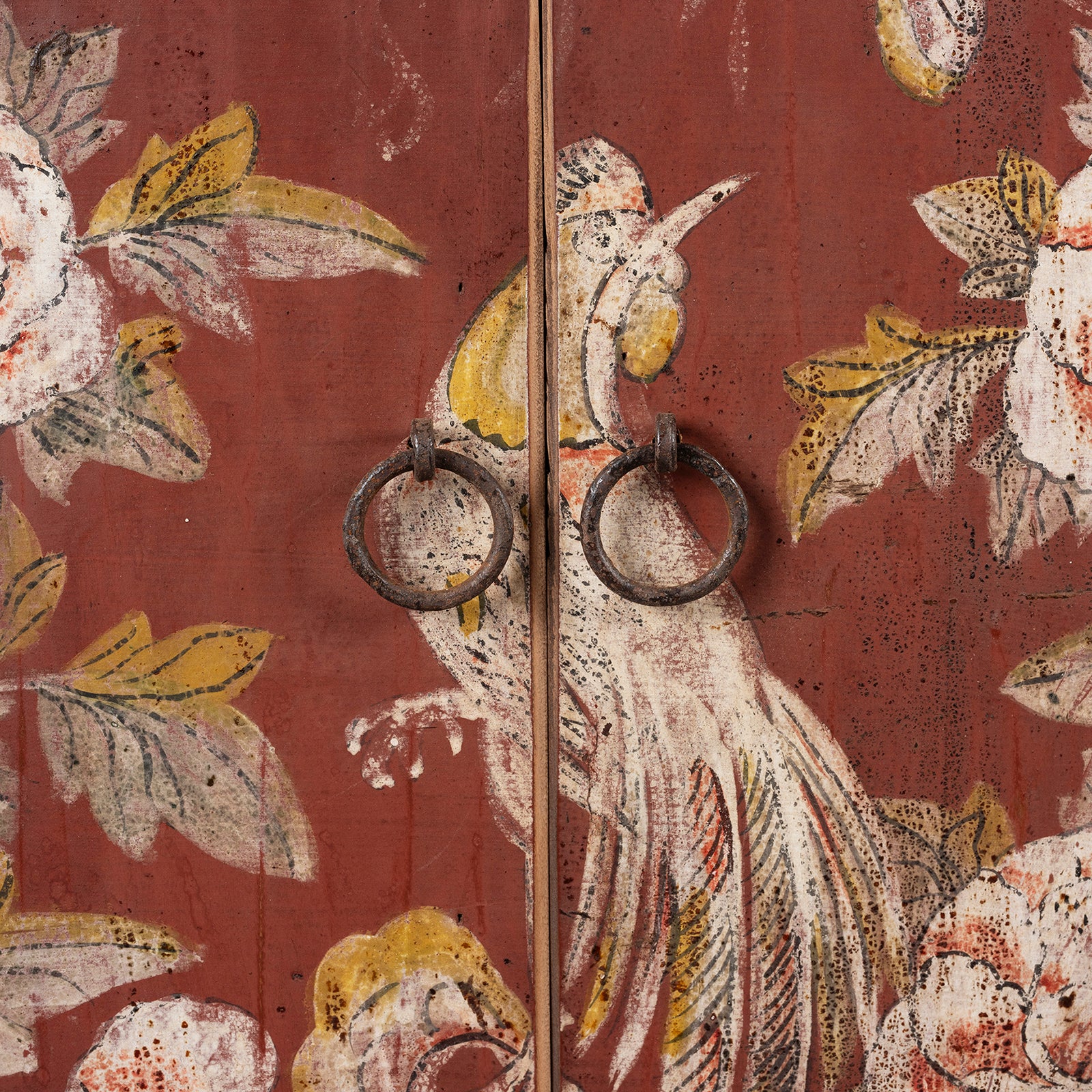 Red & Black Painted Sideboard From Shanxi - 19th Century - Image 8