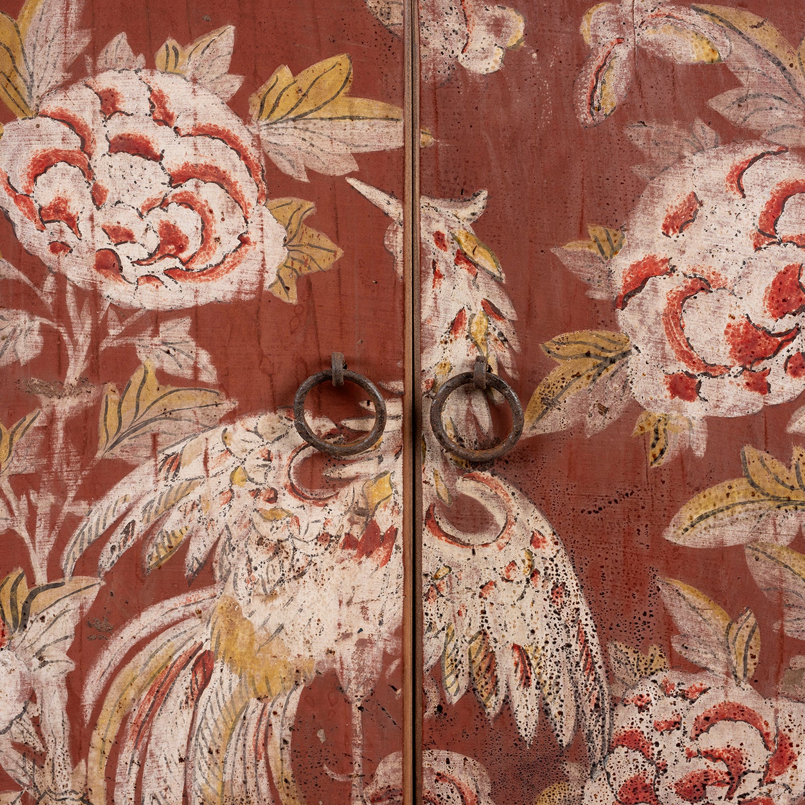 Red & Black Painted Sideboard From Shanxi - 19th Century - Image 9