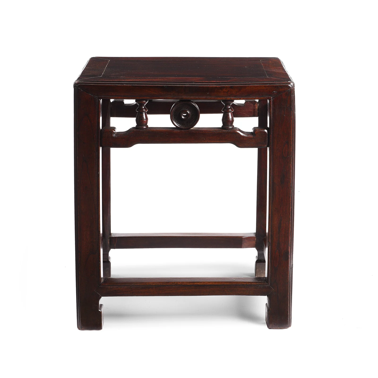 Red Elm Side Table From Jiangsu - 19th Century