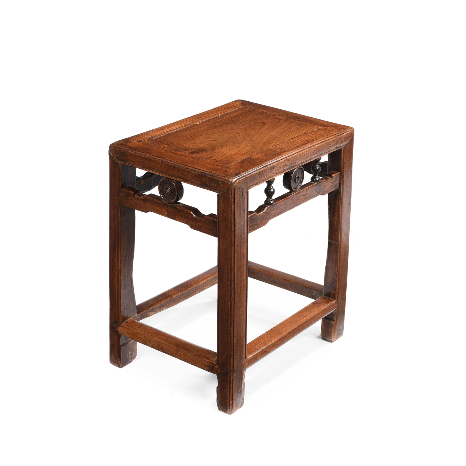Chinese Red Elm Side Table From Jiangsu - 19thC - Image 3