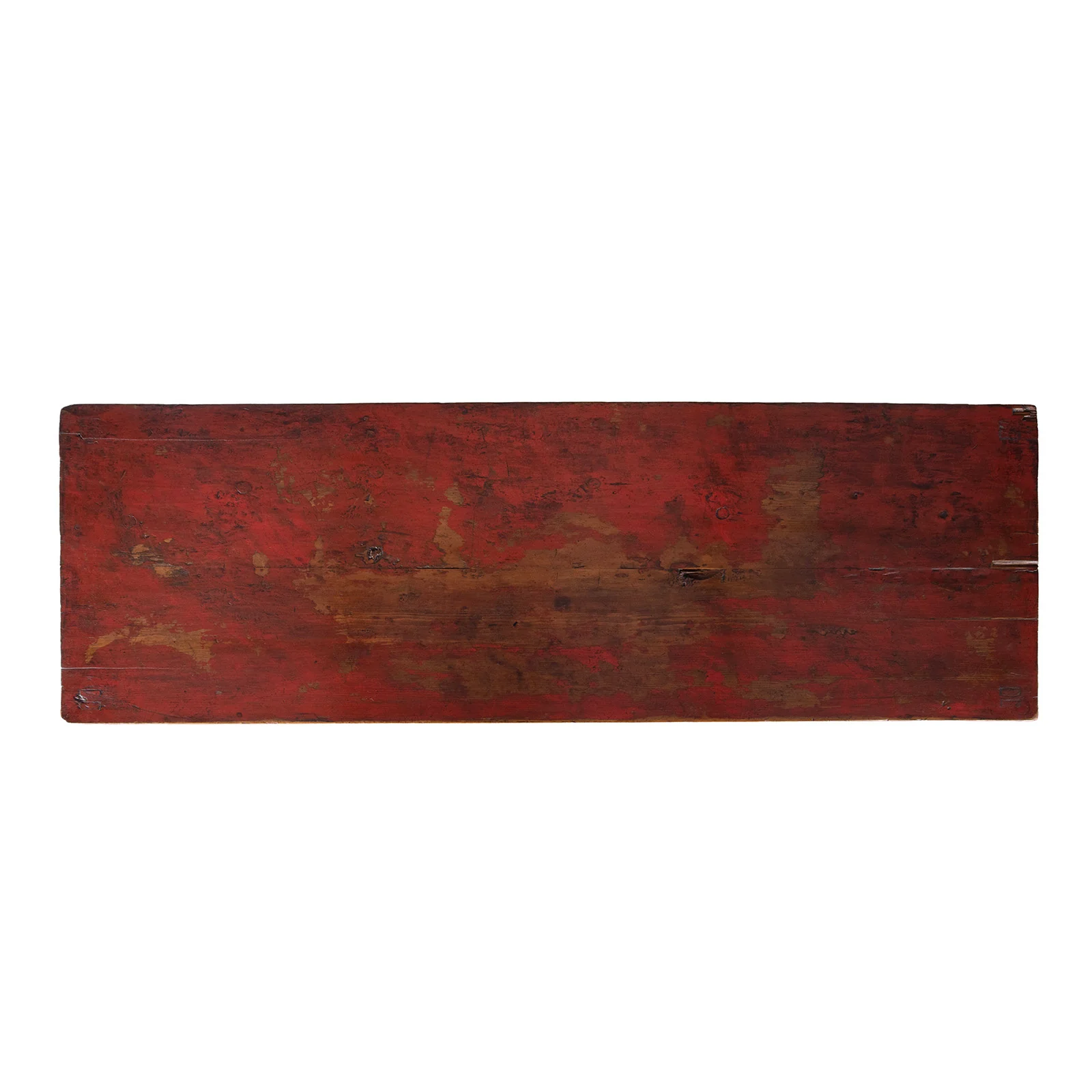 Red & Gold Painted Altar Cabinet From Central Tibet - 19th Century - Image 11