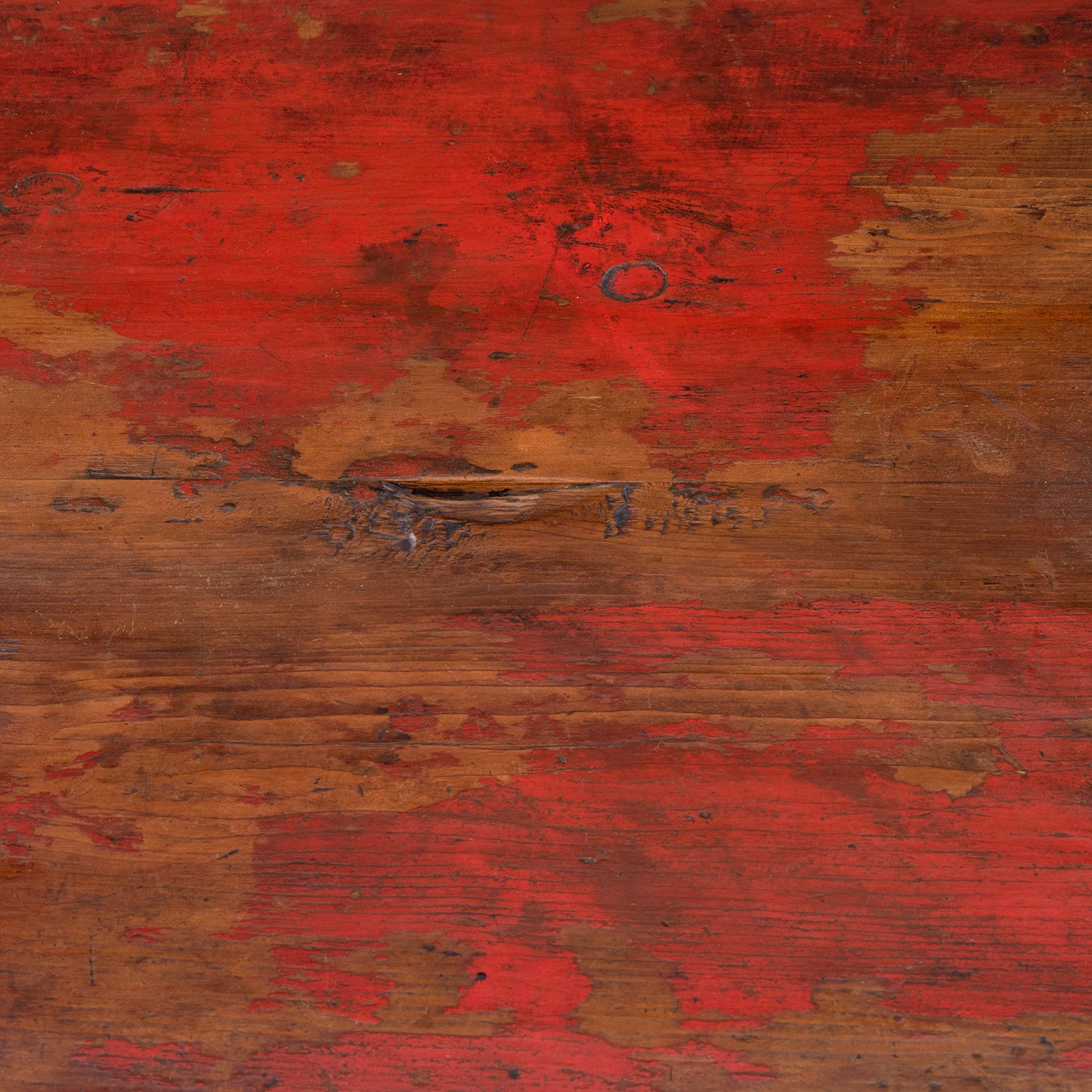 Red & Gold Painted Altar Cabinet From Central Tibet - 19th Century - Image 12