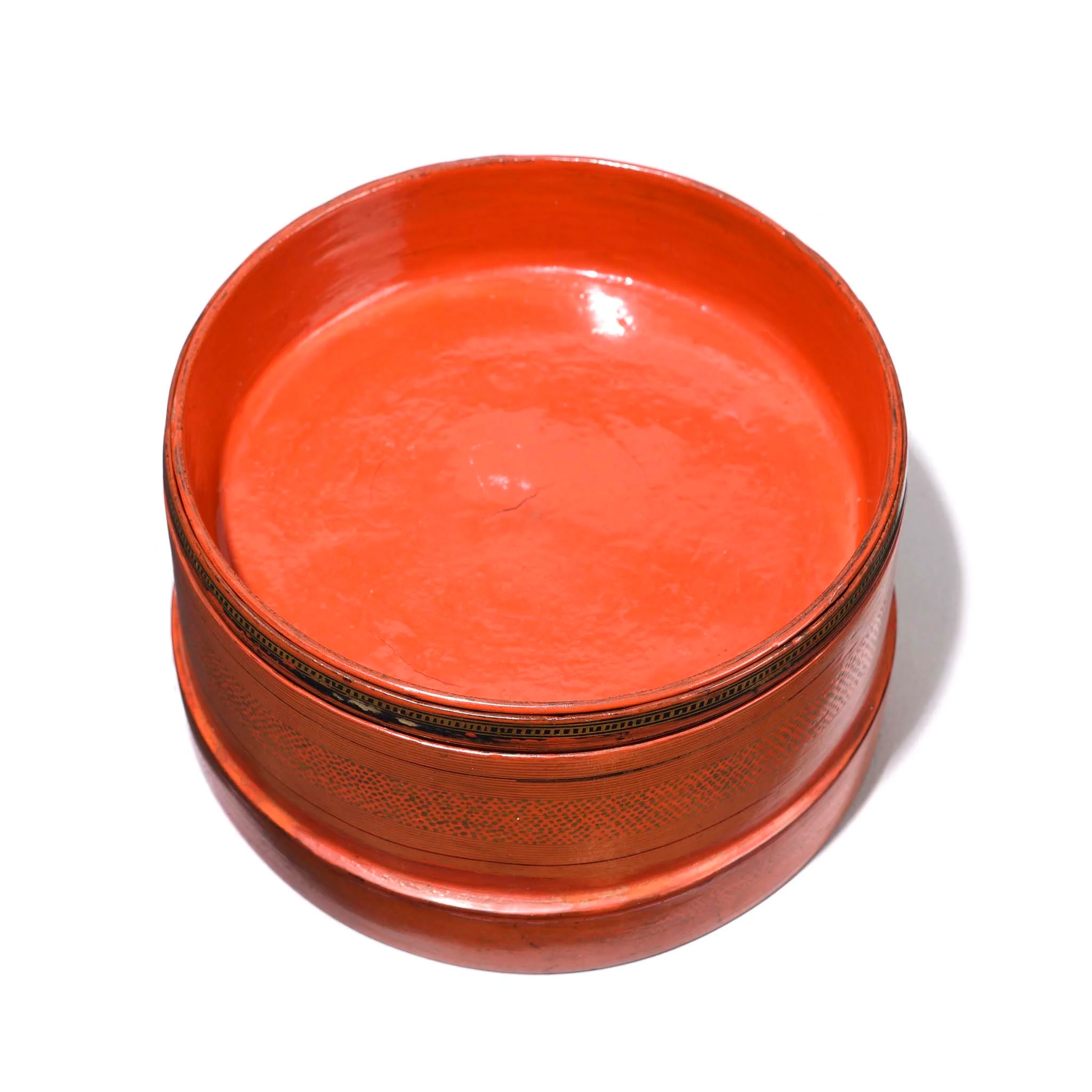 Red Lacquer Burmese Betel Box - Ca 1920 - Image 3