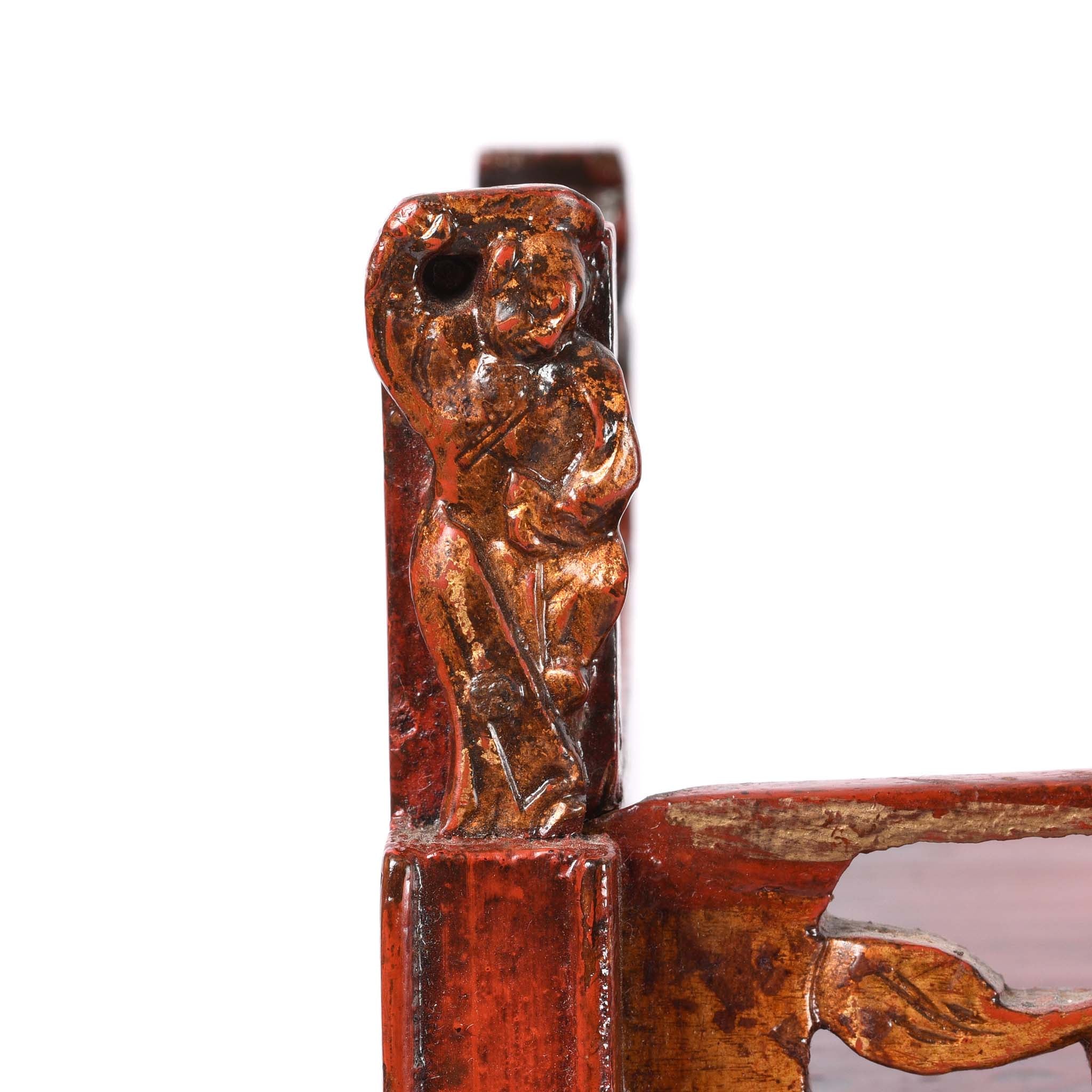 Gilt Lacquered Table Cabinet from Fujian Province - 19th Century - Image 7