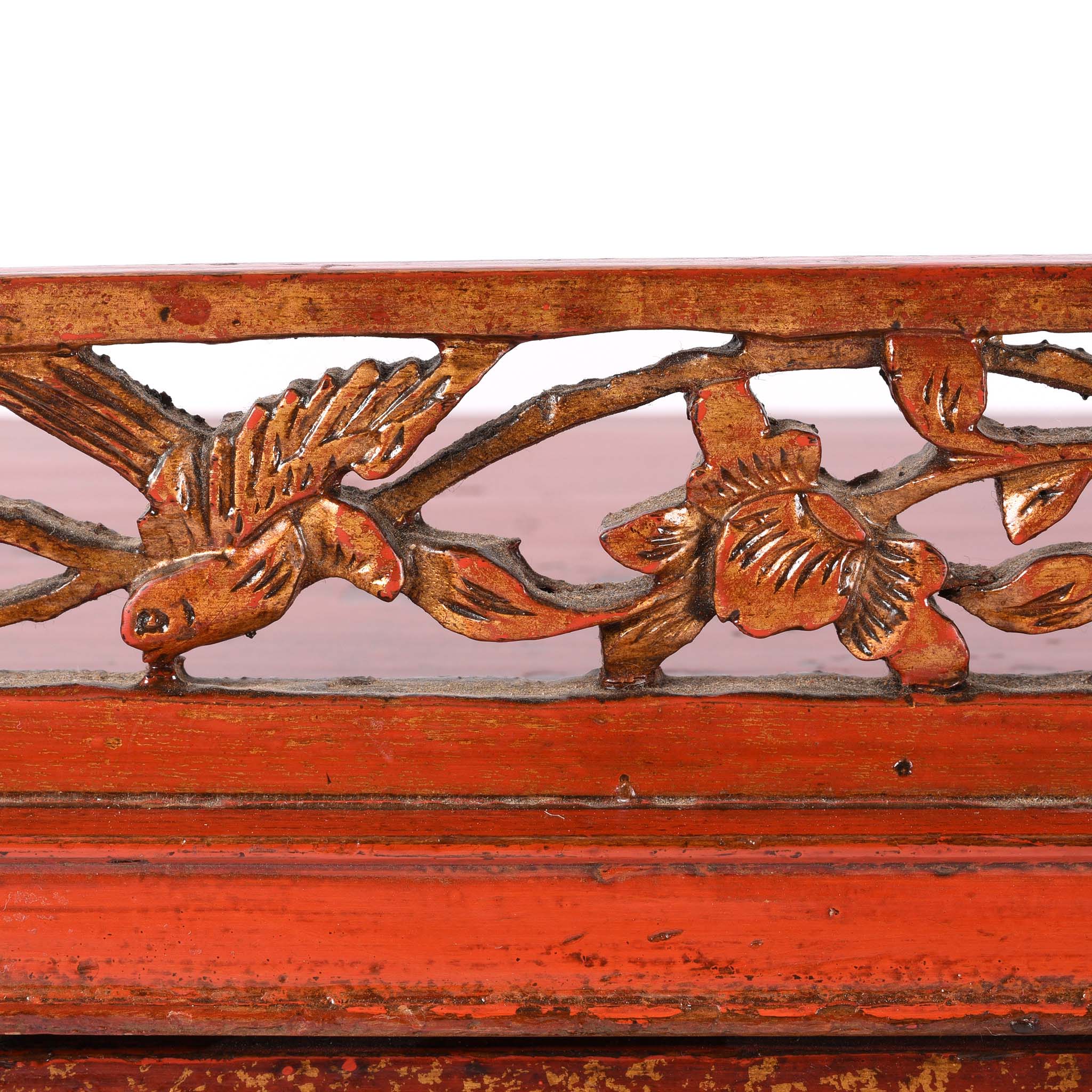 Gilt Lacquered Table Cabinet from Fujian Province - 19th Century - Image 8