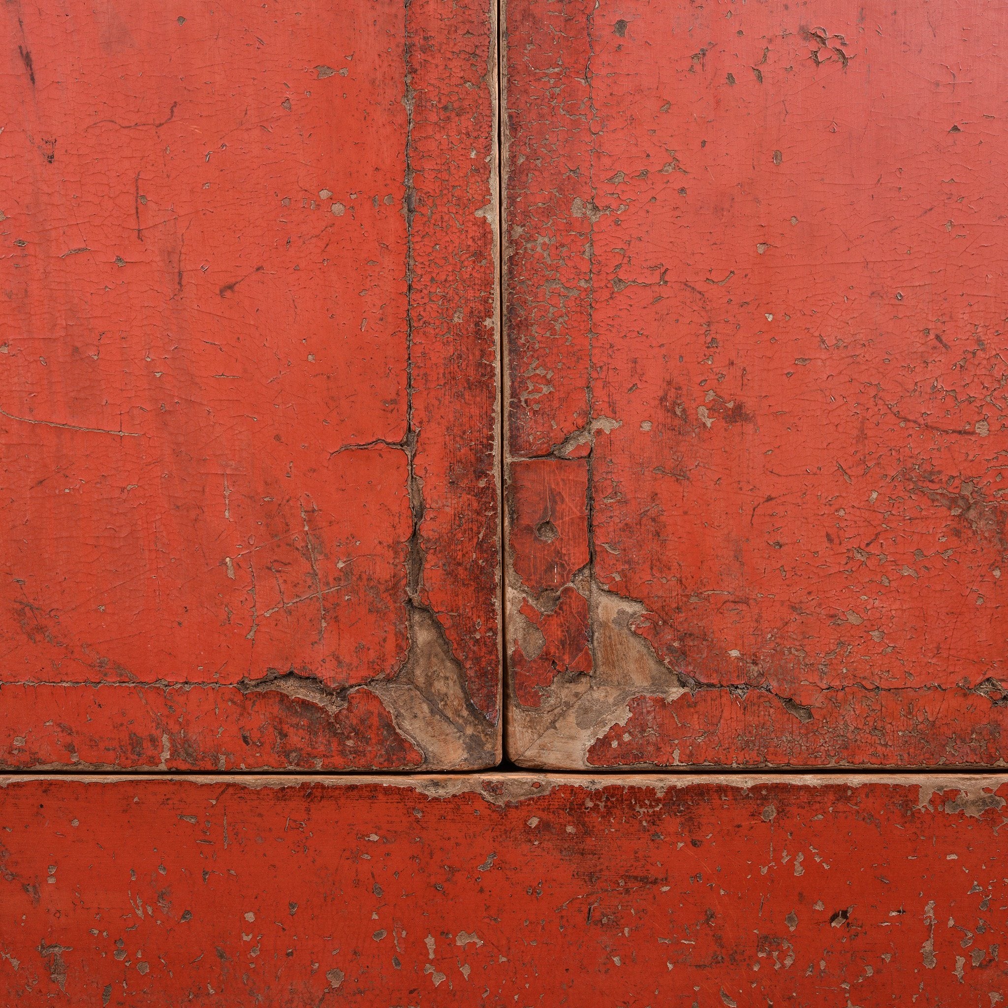 Red Lacquer Chinese Wedding Cabinet from Shanxi - Early 19thC - Image 6