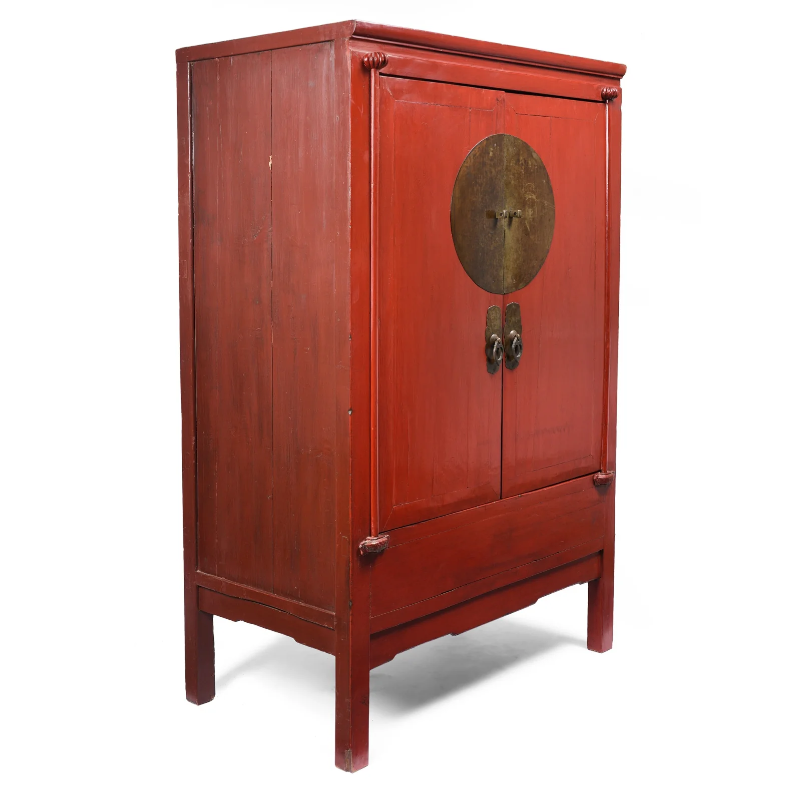 Red Lacquer Ningbo Wedding Cabinet - Ca 1900 - Image 3