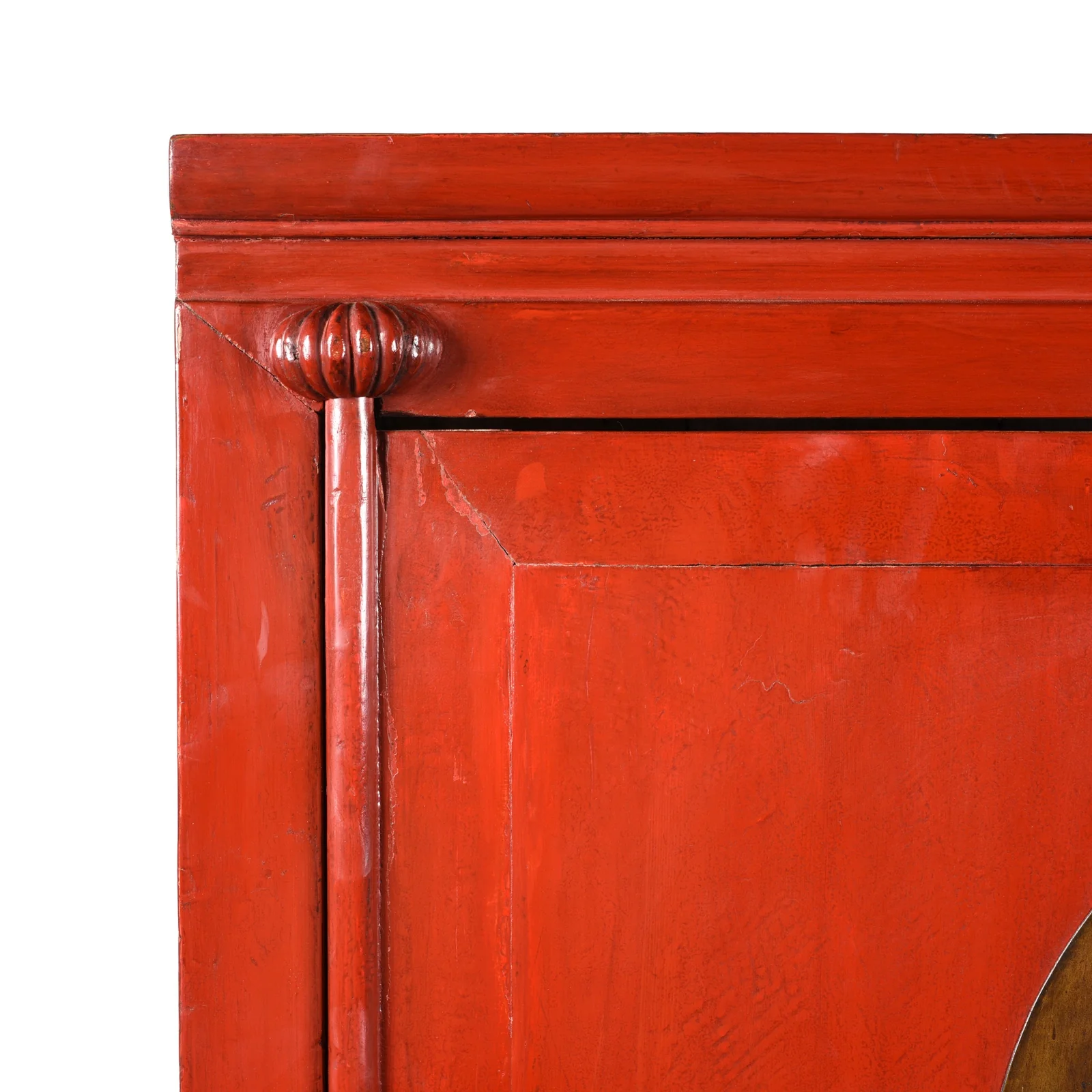 Red Lacquer Ningbo Wedding Cabinet - Ca 1900 - Image 5