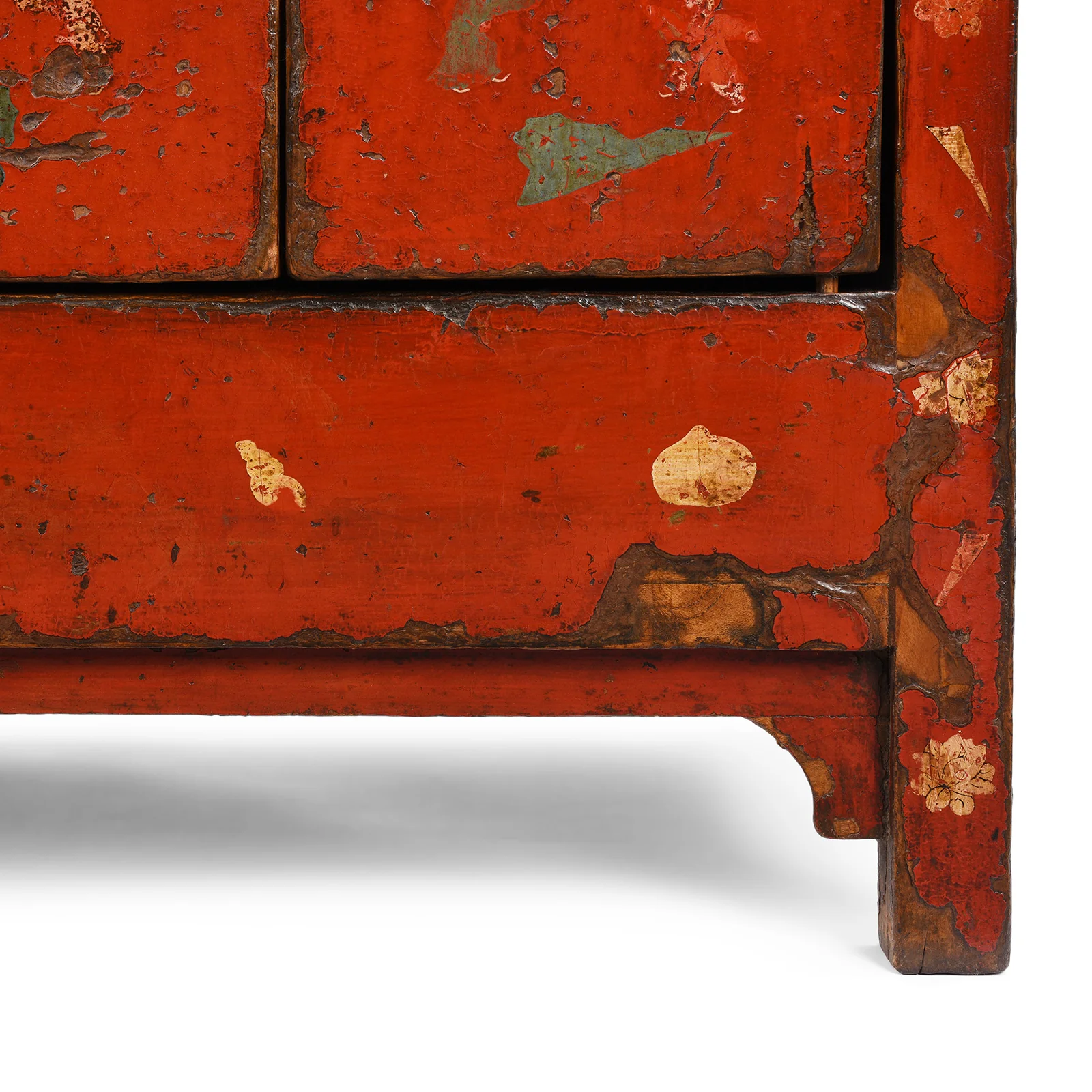 Red Lacquer Sideboard From Shanxi - 19th Century - Image 7