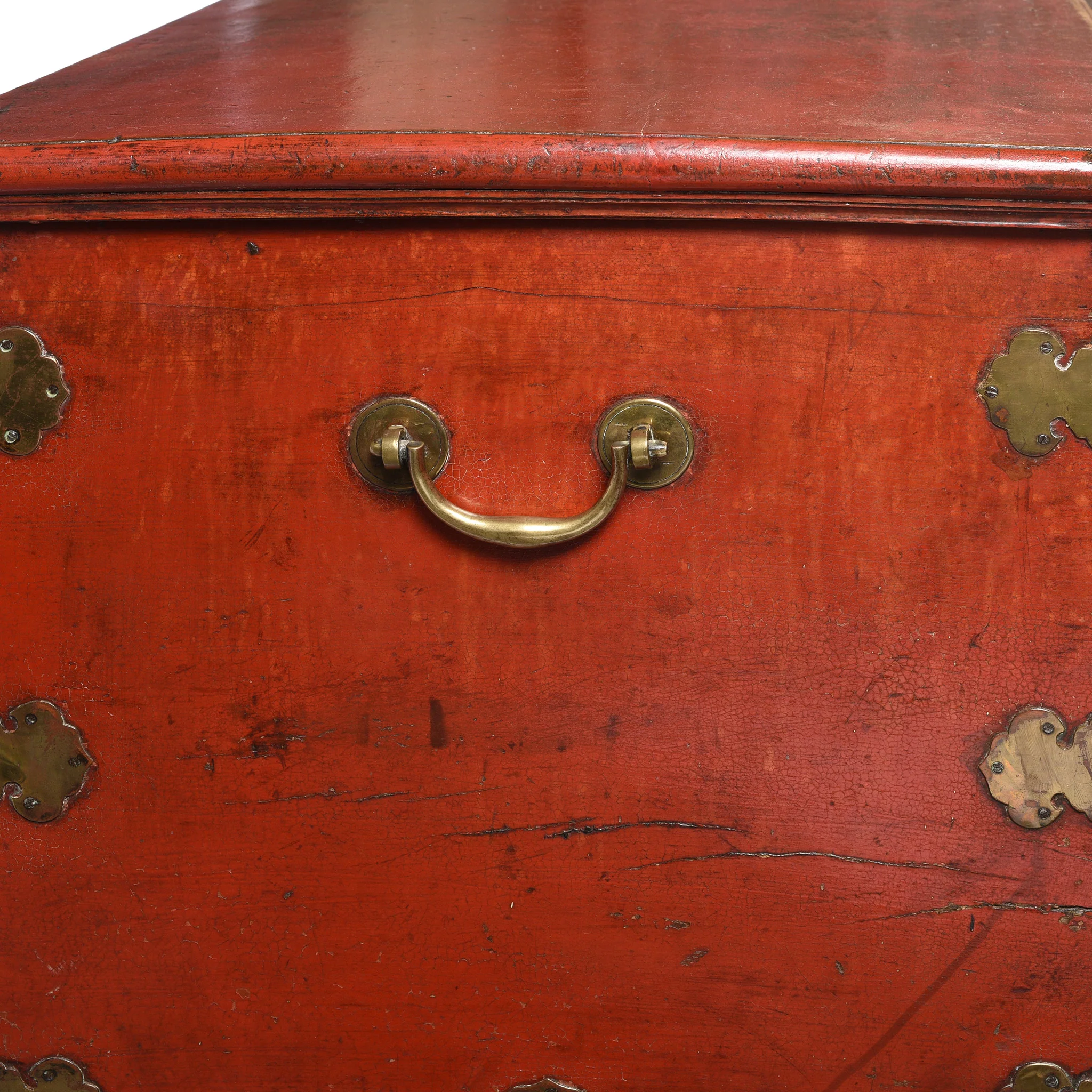 Red Lacquer Camphor Wood Chinese Chest - 18thC - Image 11