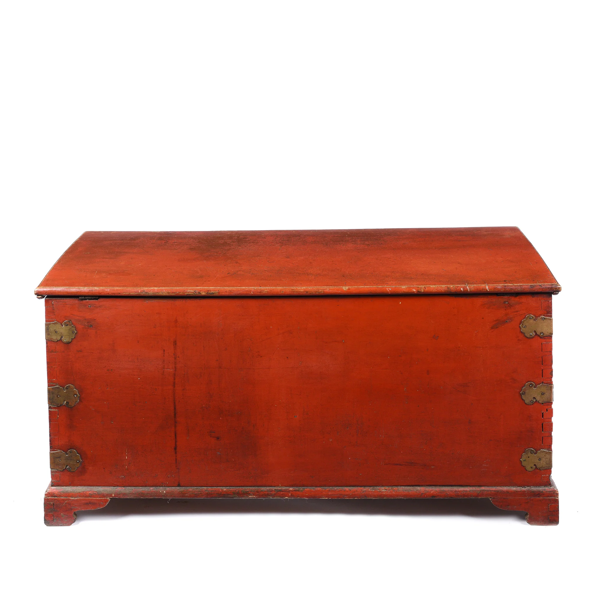 Red Lacquer Camphor Wood Chinese Chest - 18thC - Image 12