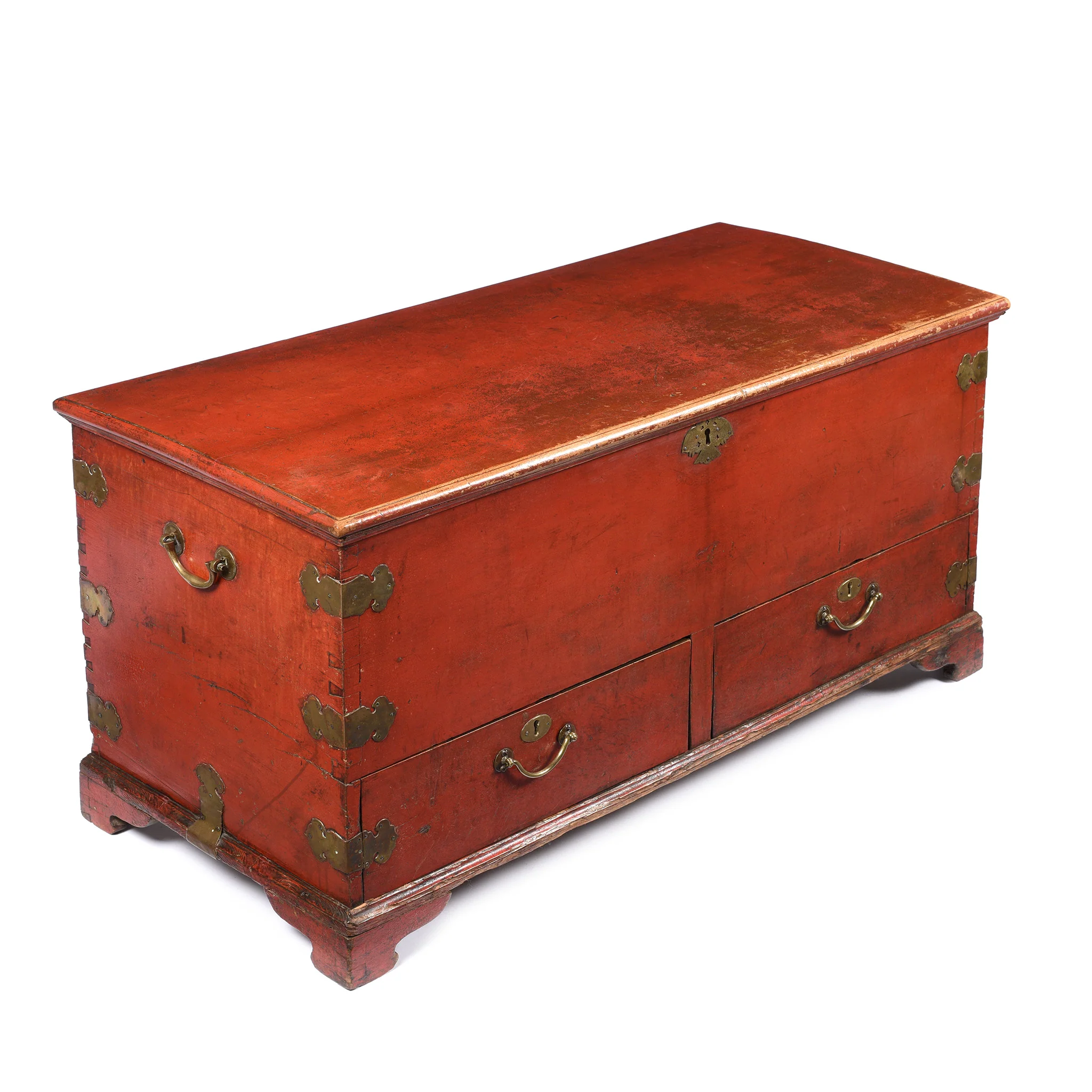 Red Lacquer Camphor Wood Chinese Chest - 18thC - Image 3