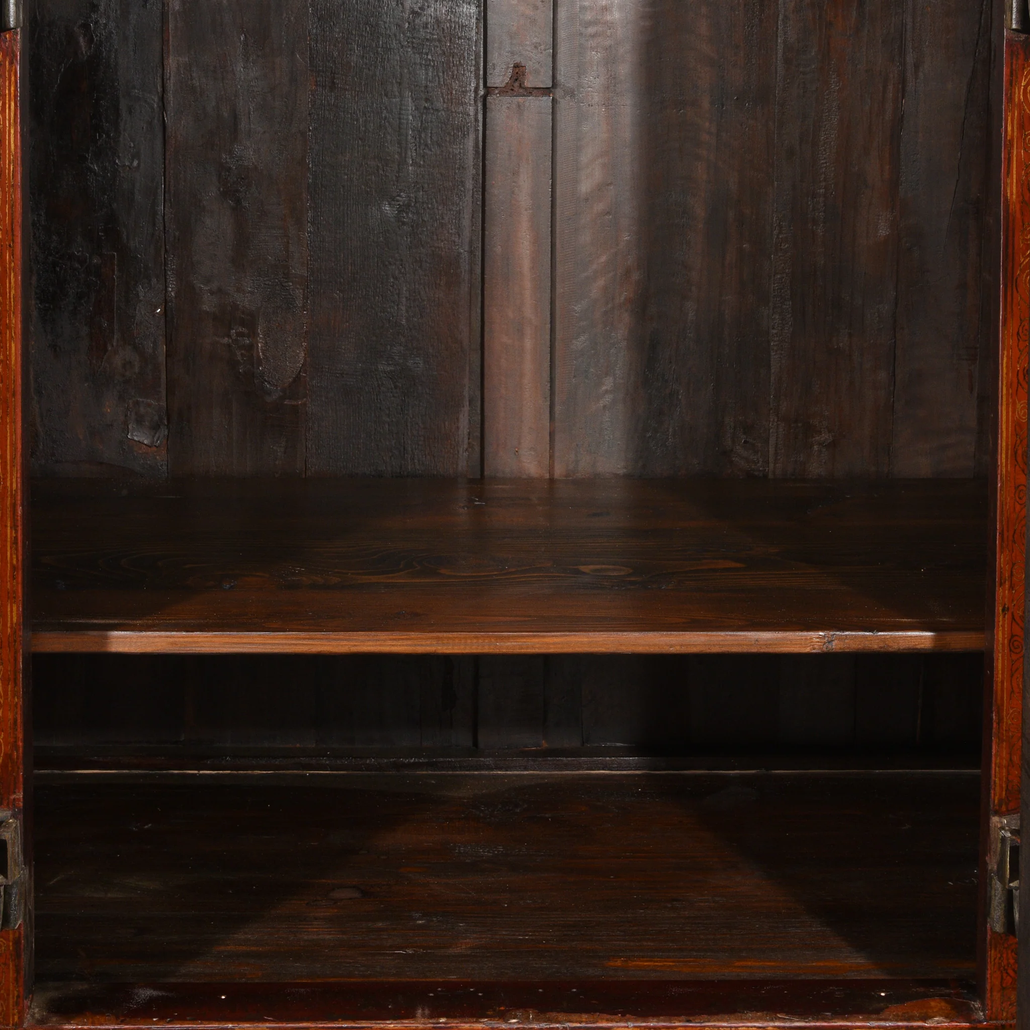 Red Lacquer Wedding Cabinet - 19thC - Image 9