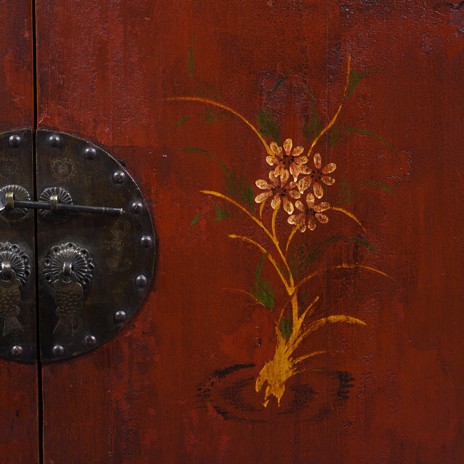 Red Lacquer Fujian Wedding Cabinet - 19th Century - Image 6