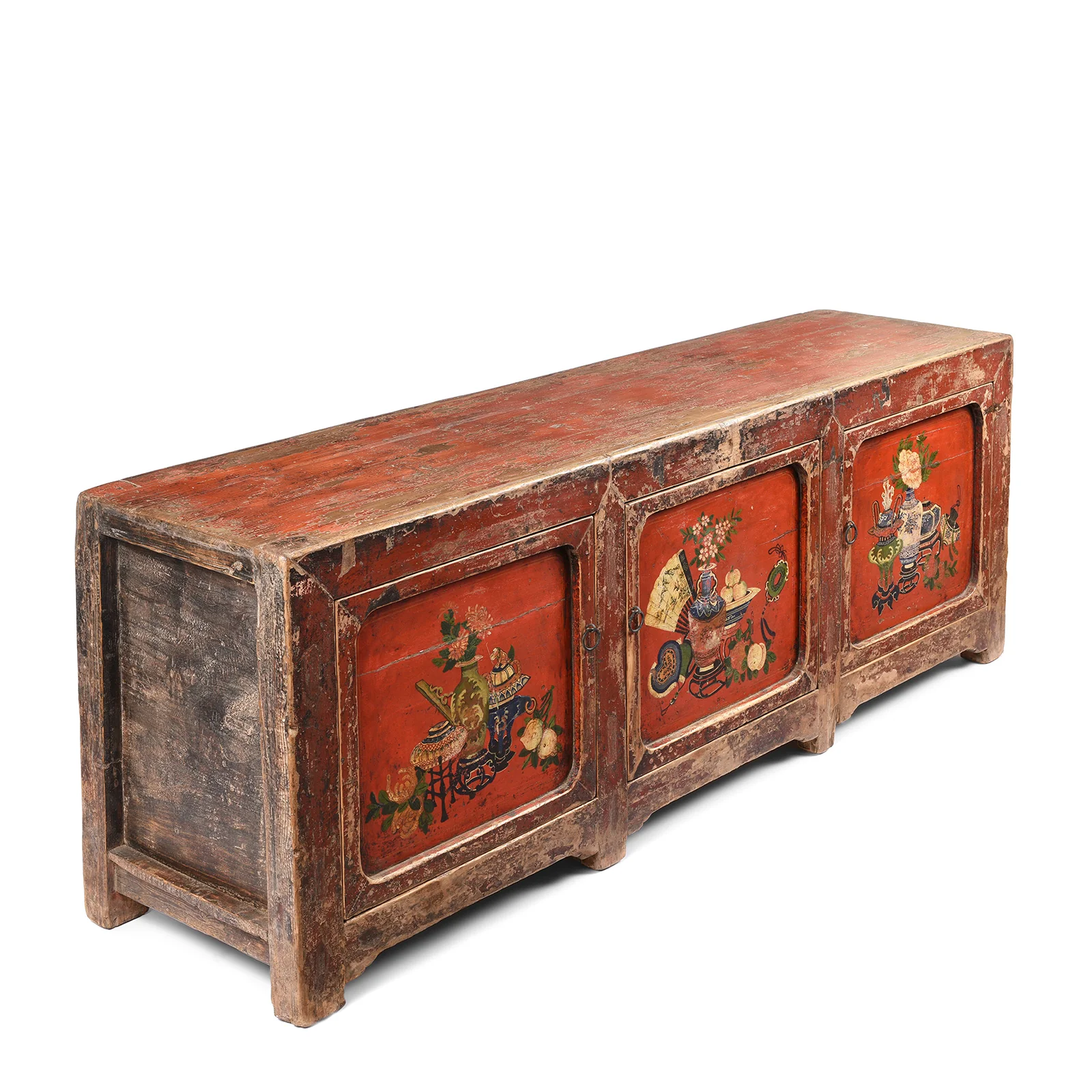 Red Painted Gansu Sideboard - Early 19th Century - Image 3