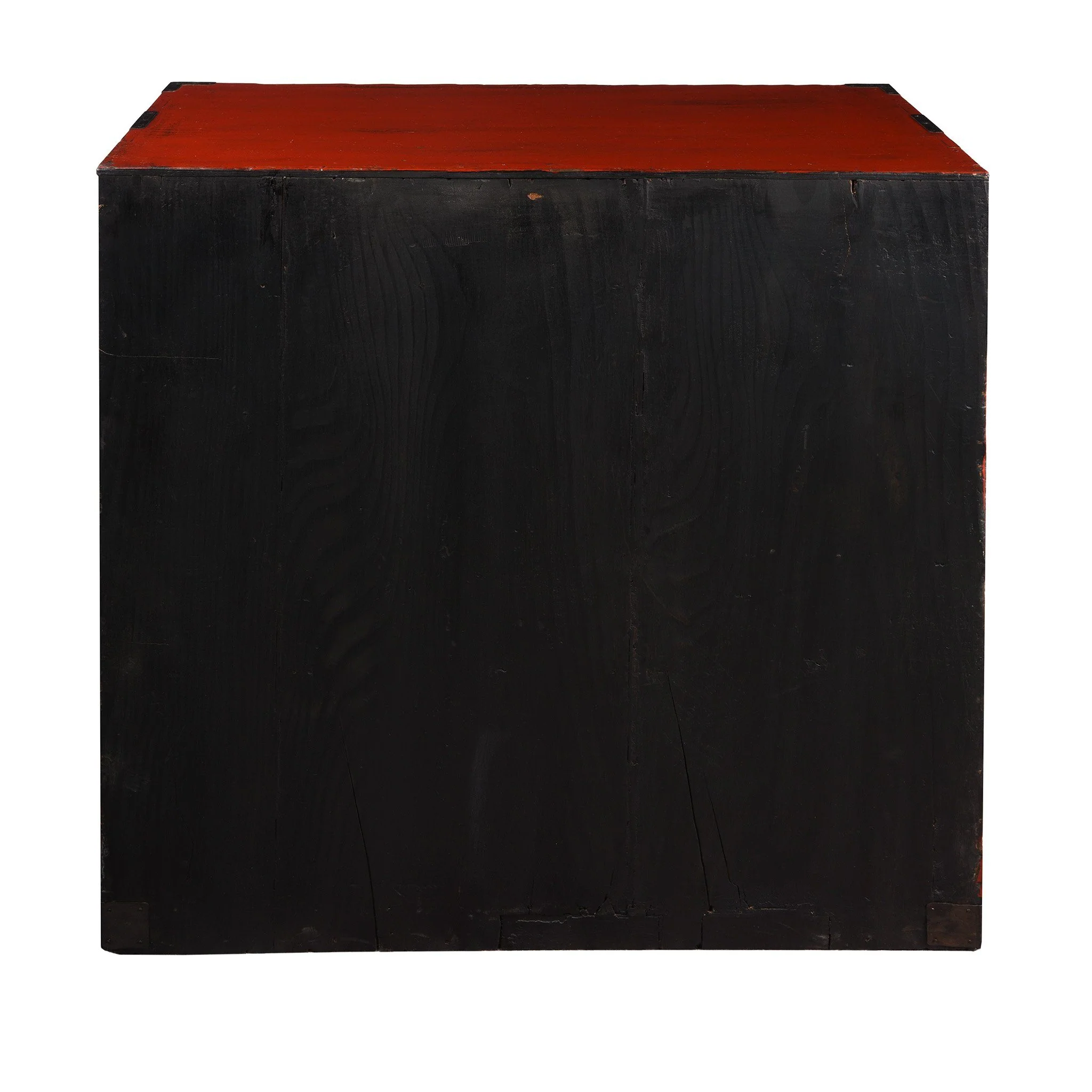 Red Painted Japanese Choba Dansu - Taishō Period - Image 3