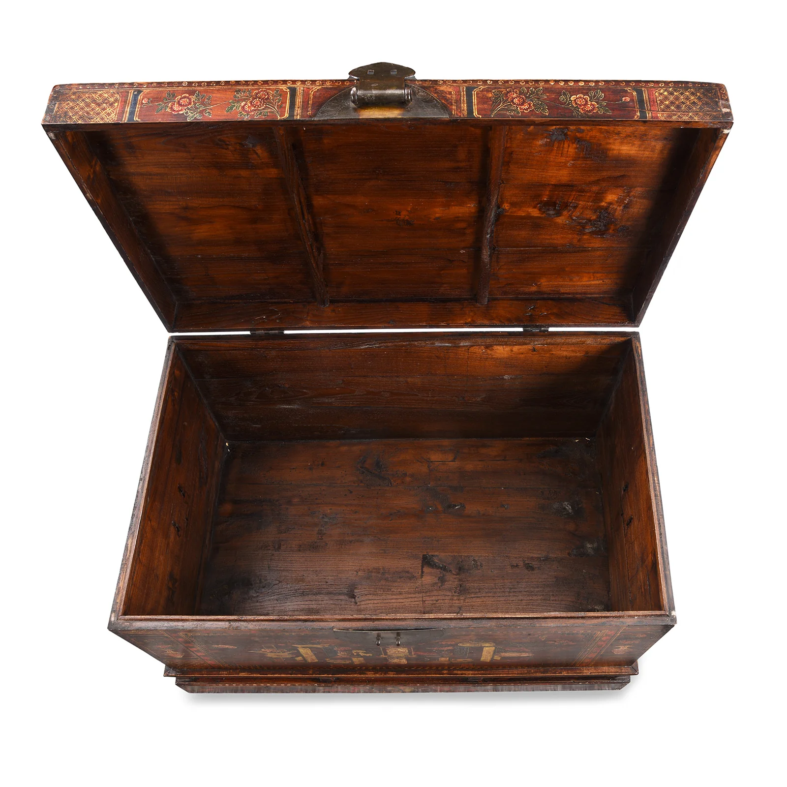 Red Painted Trunk From Shanxi - Ca 1900 - Image 5
