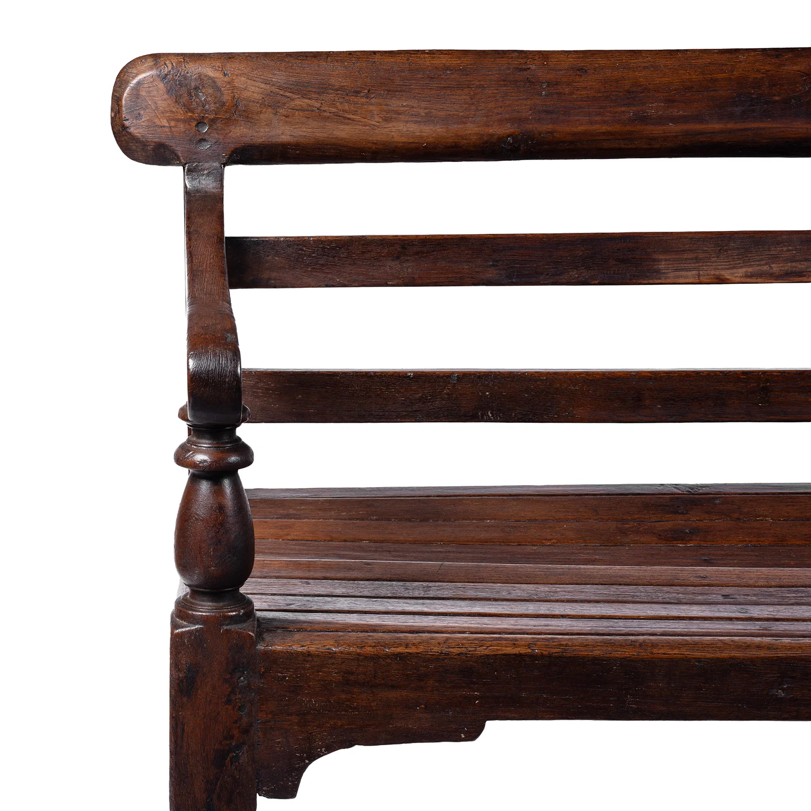 Regency Style Indian Slatted Bench - 19th Century - Image 3