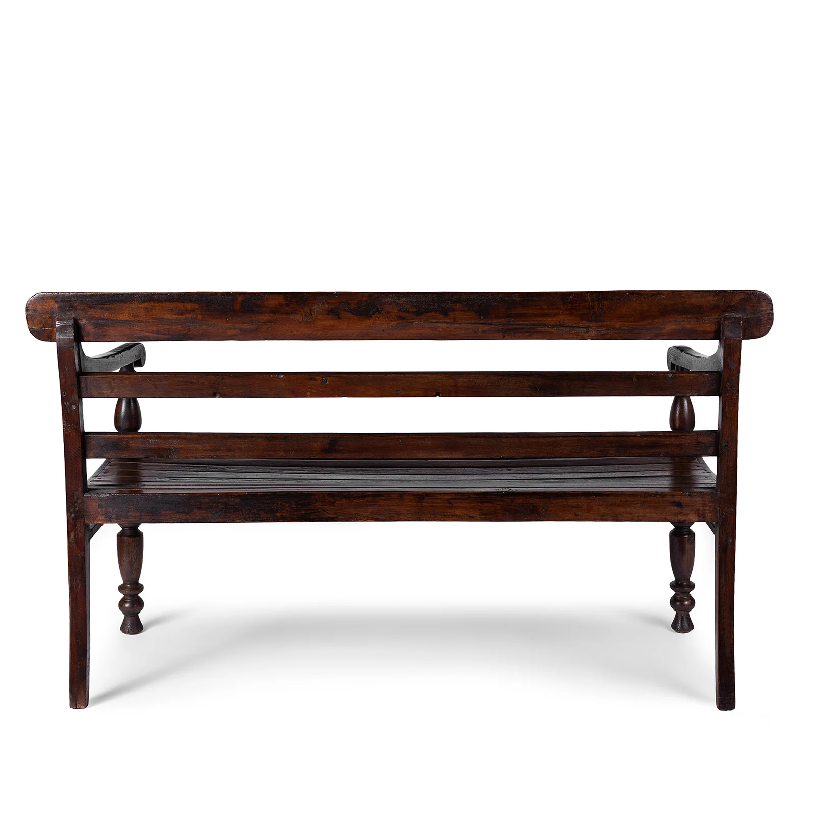 Regency Style Indian Slatted Bench - 19th Century - Image 6